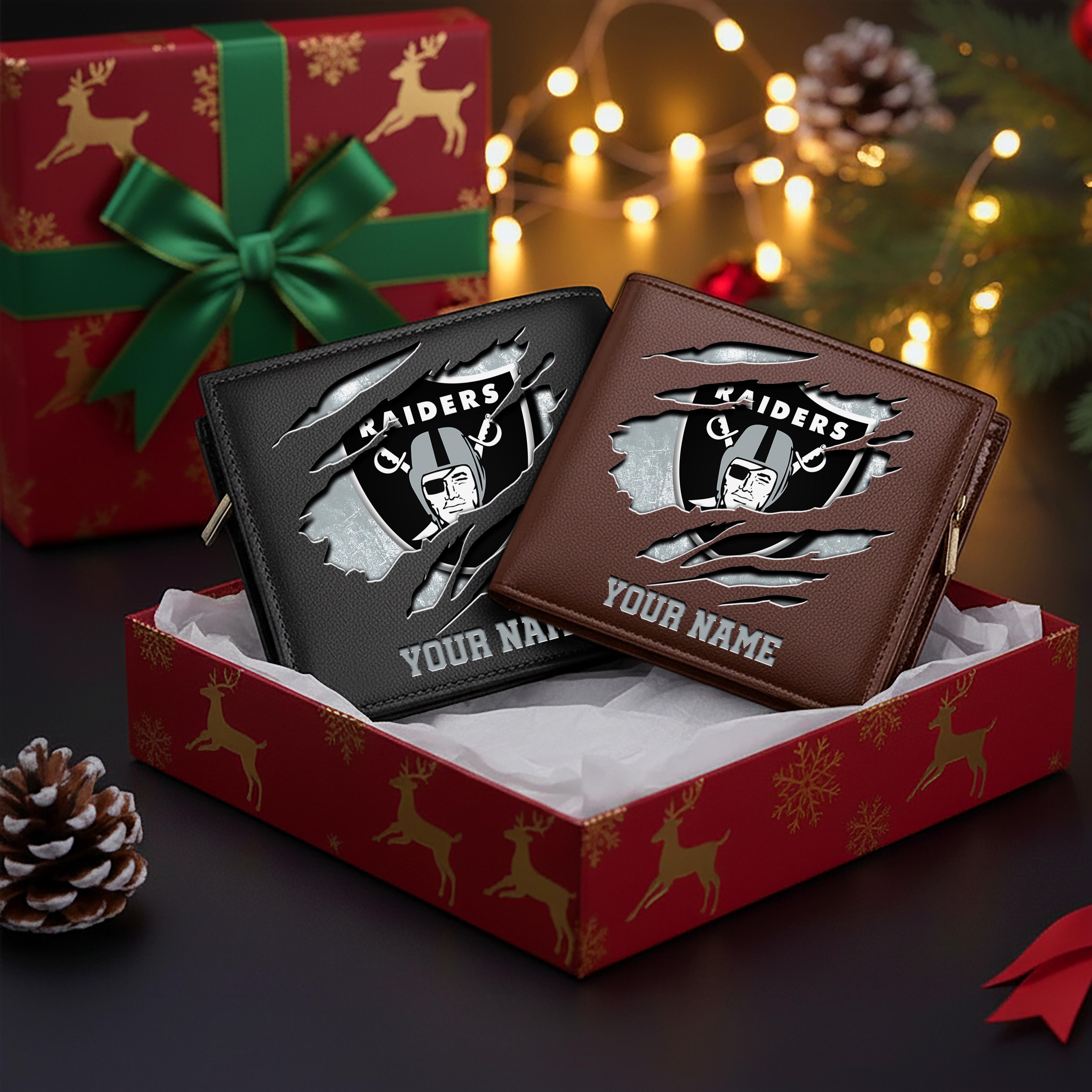 Alternative view of Las Vegas Raiders Men Wallet Custom Your Name, Football Team Men Wallet For Fans, Gifts For Football Lovers EHIVM-11044382