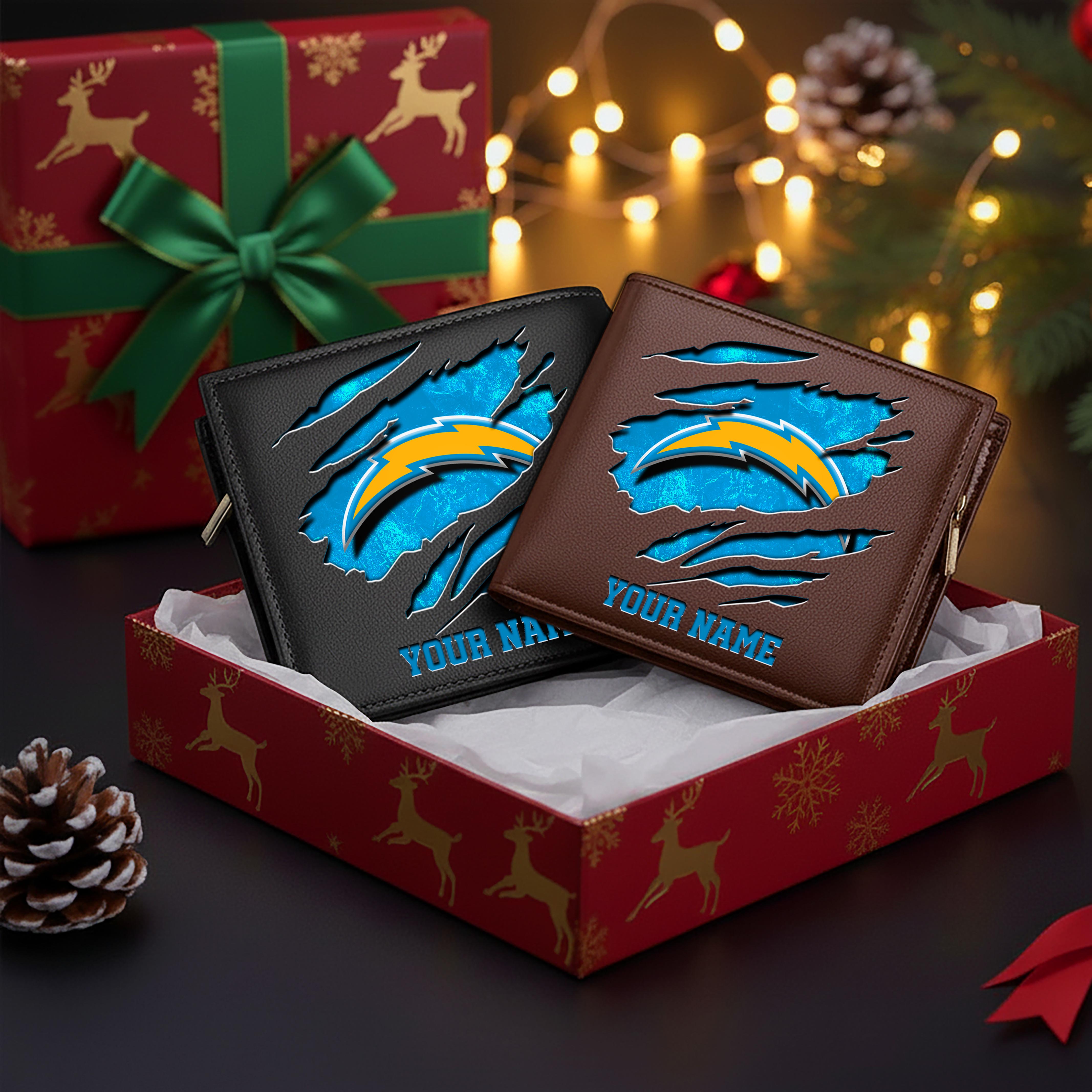 Alternative view of Los Angeles Chargers Men Wallet Custom Your Name, Football Team Men Wallet For Fans, Gifts For Football Lovers EHIVM-11044382