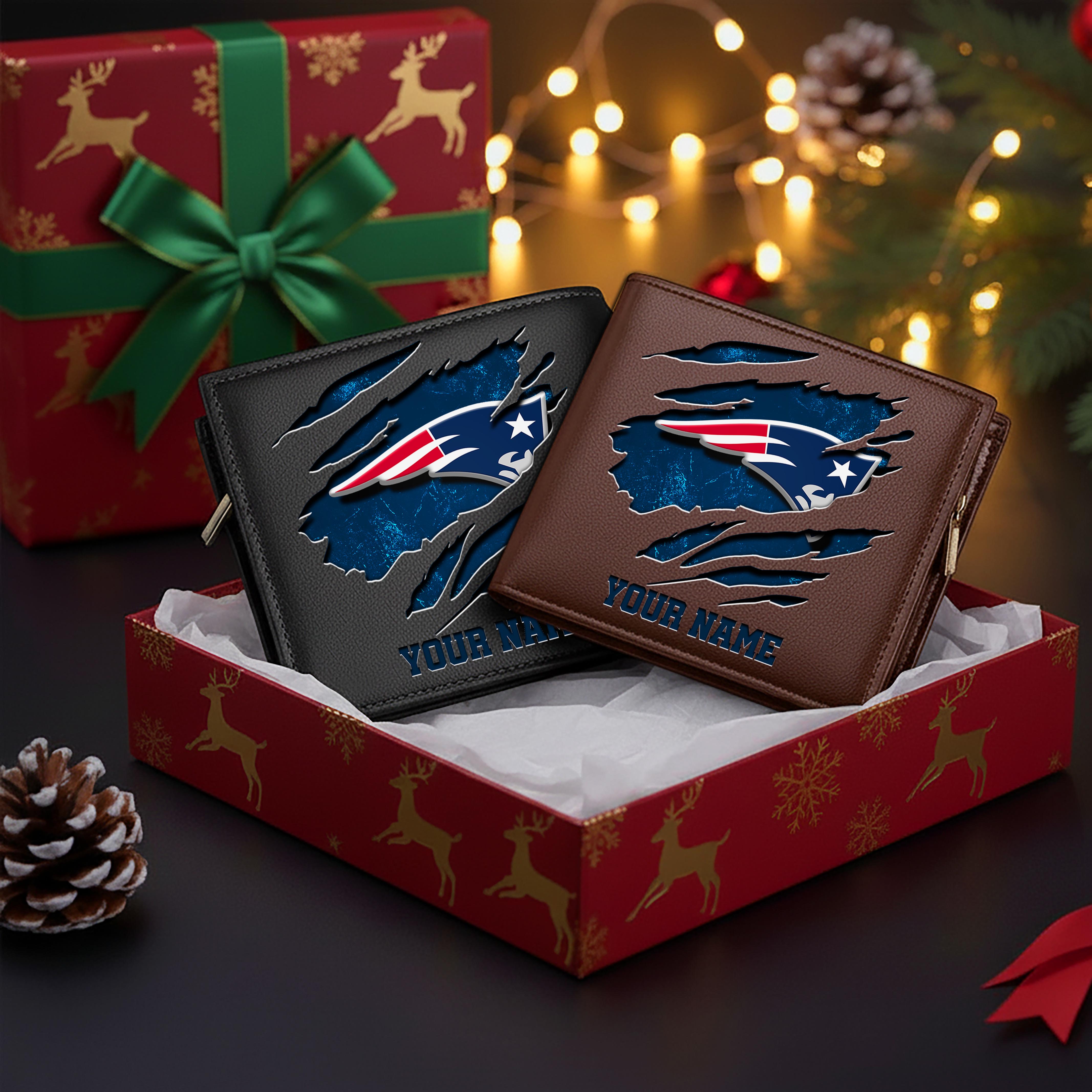 Alternative view of New England Patriots Men Wallet Custom Your Name, Football Team Men Wallet For Fans, Gifts For Football Lovers EHIVM-11044382