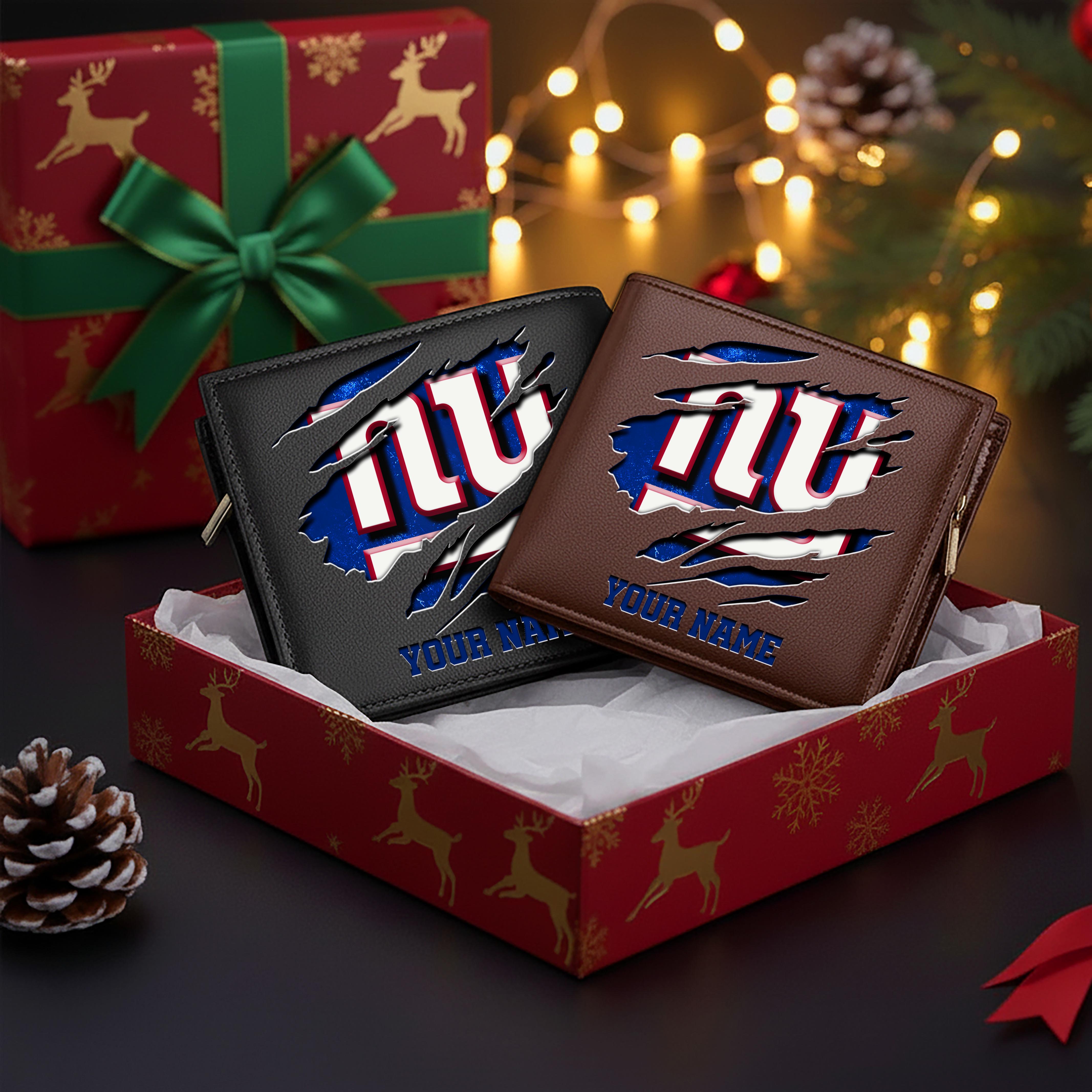 Alternative view of New York Giants Men Wallet Custom Your Name, Football Team Men Wallet For Fans, Gifts For Football Lovers EHIVM-11044382