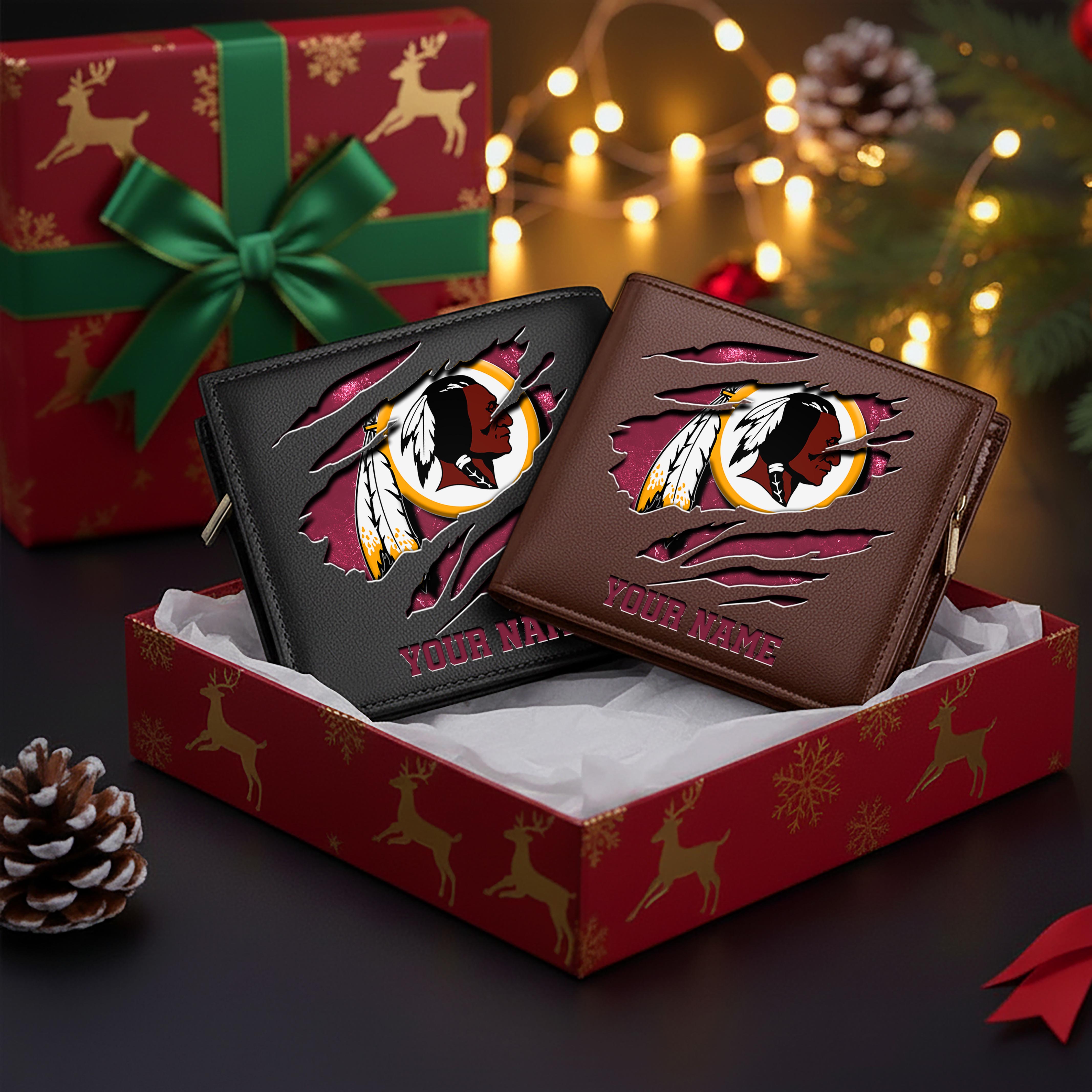 Alternative view of Washington Redskins Men Wallet Custom Your Name, Football Team Men Wallet For Fans, Gifts For Football Lovers EHIVM-11044382