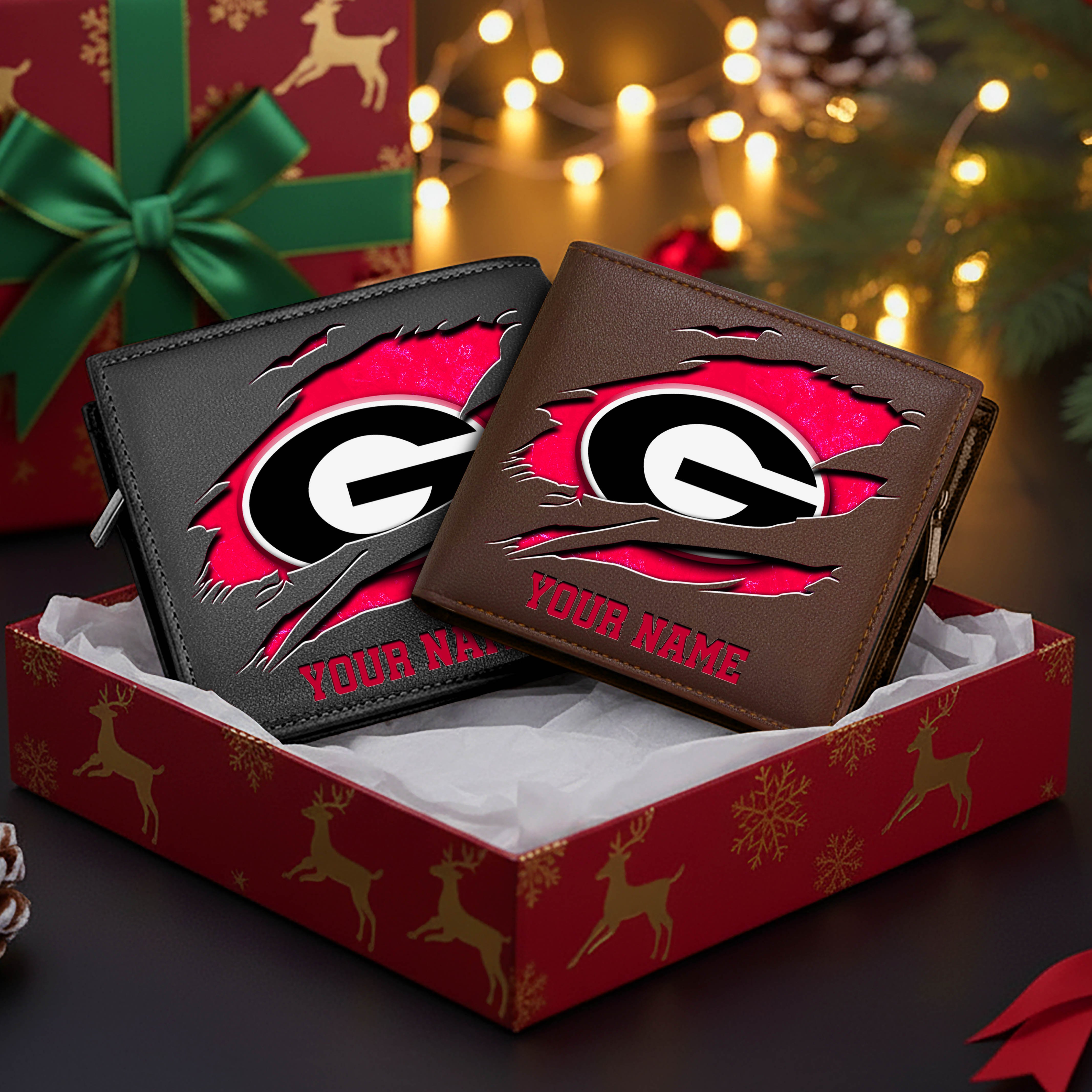 Alternative view of Georgia Bulldogs Men Wallet Custom Your Name, Football Team Men Wallet For Fans, Gifts For Football Lovers EHIVM-08213237A