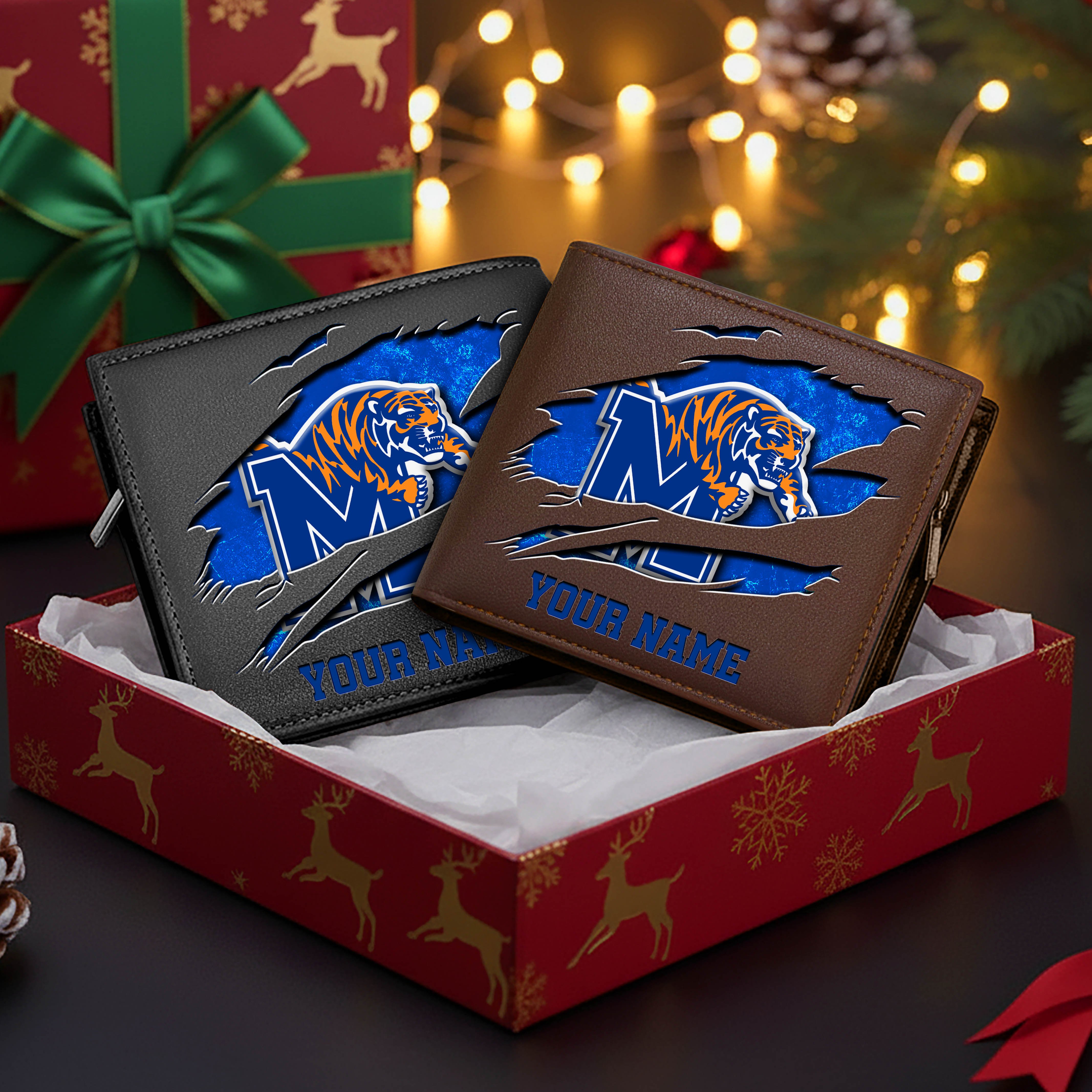 Alternative view of Memphis Tigers Men Wallet Custom Your Name, Football Team Men Wallet For Fans, Gifts For Football Lovers EHIVM-08213237A