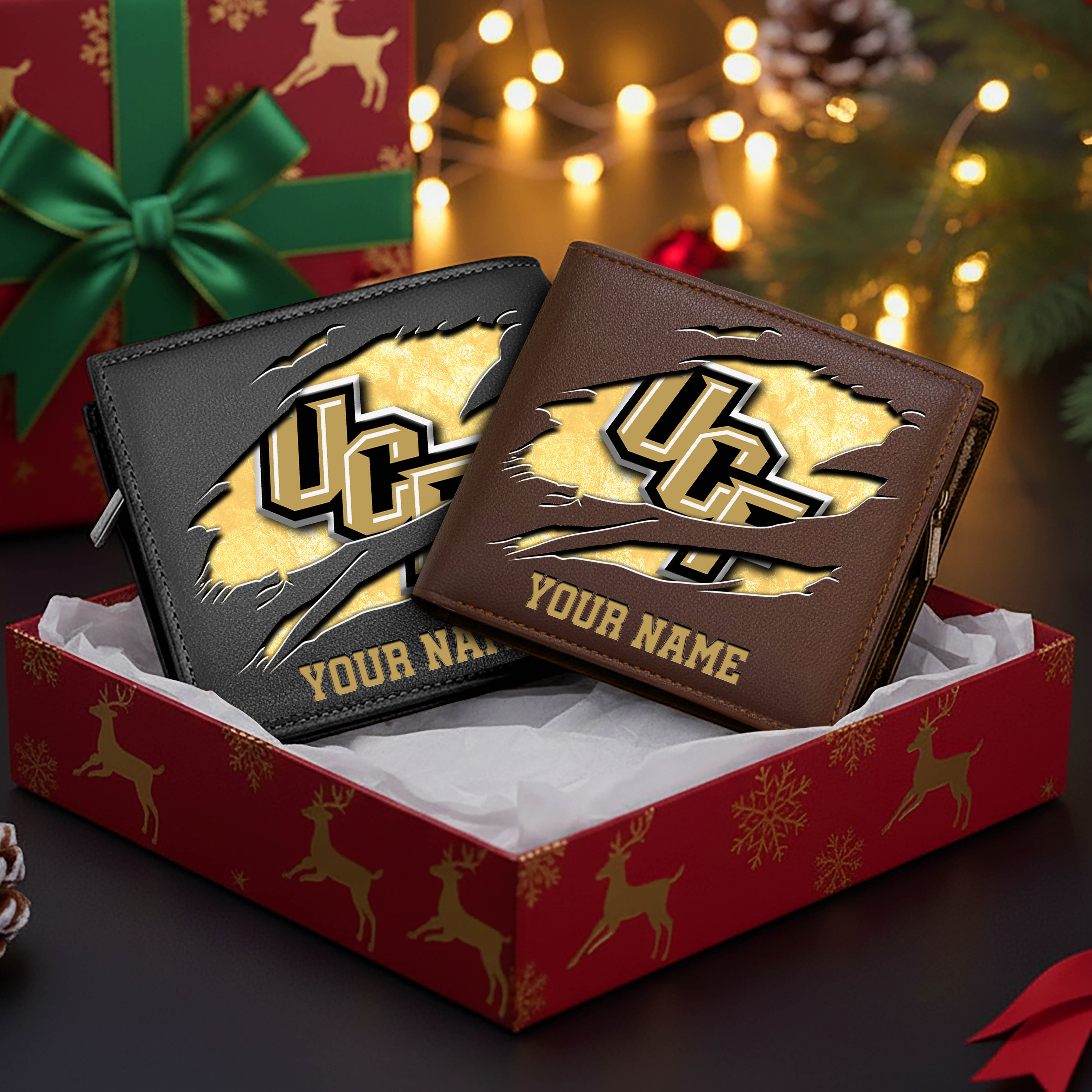 Alternative view of UCF Knights Men Wallet Custom Your Name, Football Team Men Wallet For Fans, Gifts For Football Lovers EHIVM-08213237A