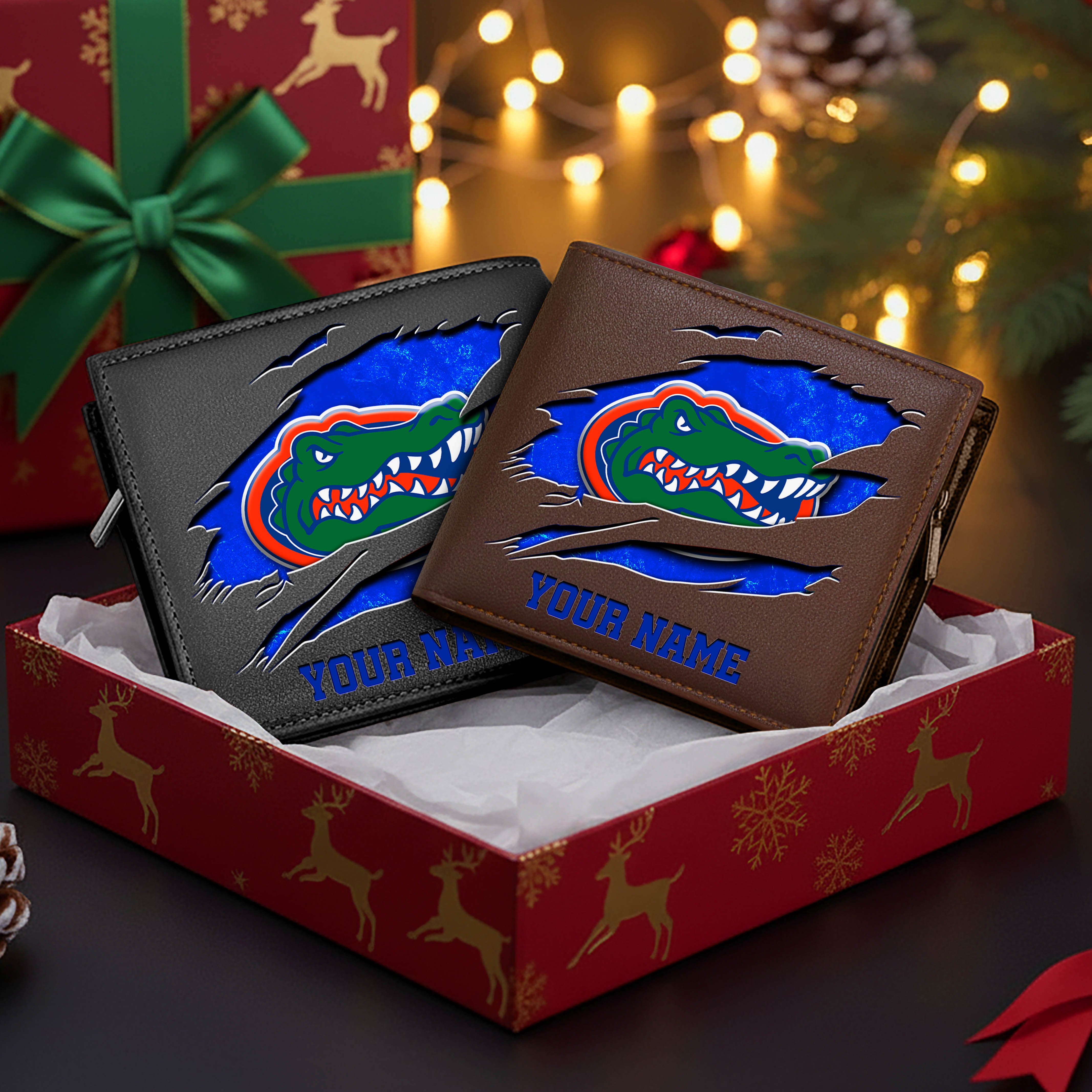 Alternative view of Florida Gators Men Wallet Custom Your Name, Football Team Men Wallet For Fans, Gifts For Football Lovers EHIVM-08213237A