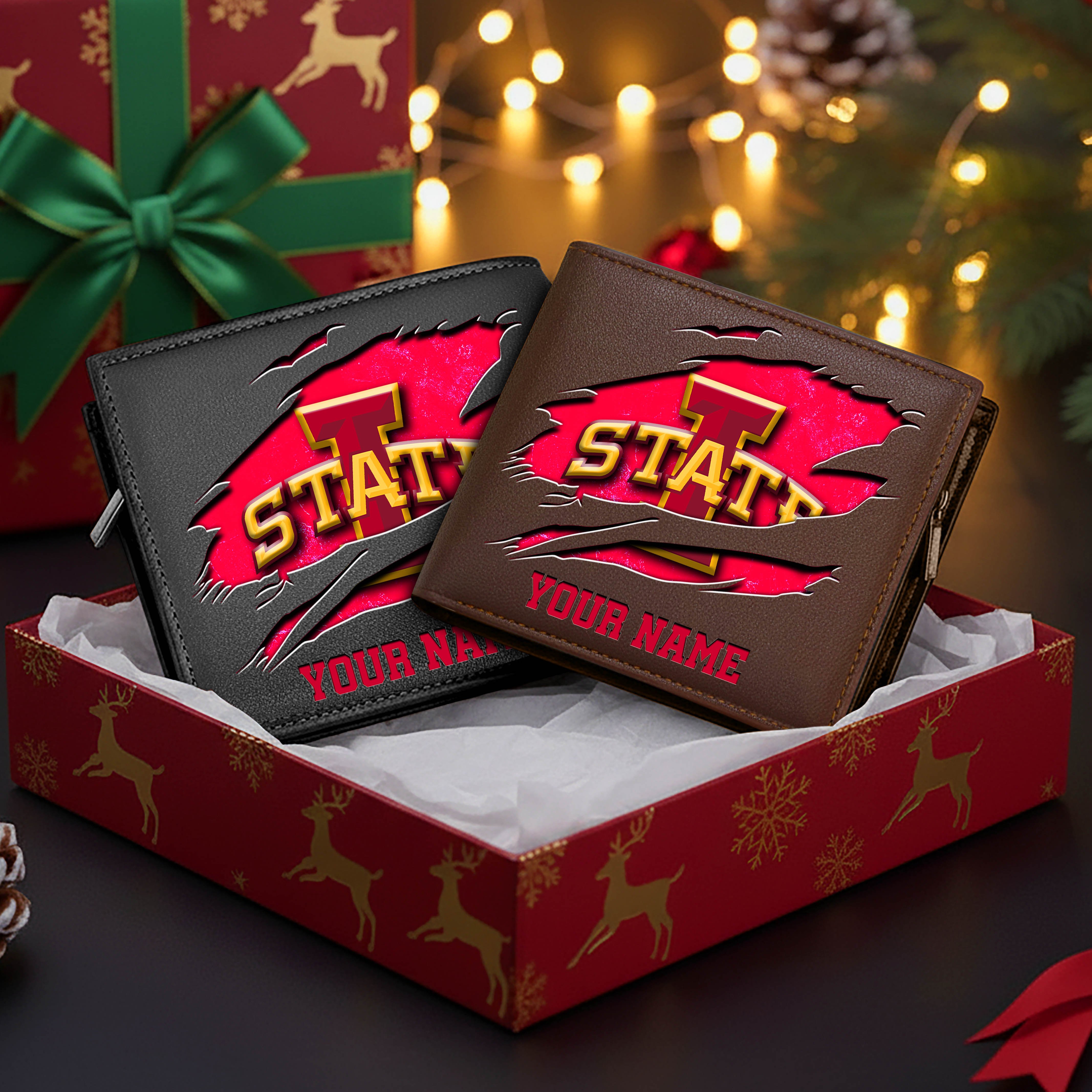 Alternative view of Iowa State Cyclones Men Wallet Custom Your Name, Football Team Men Wallet For Fans, Gifts For Football Lovers EHIVM-08213237A