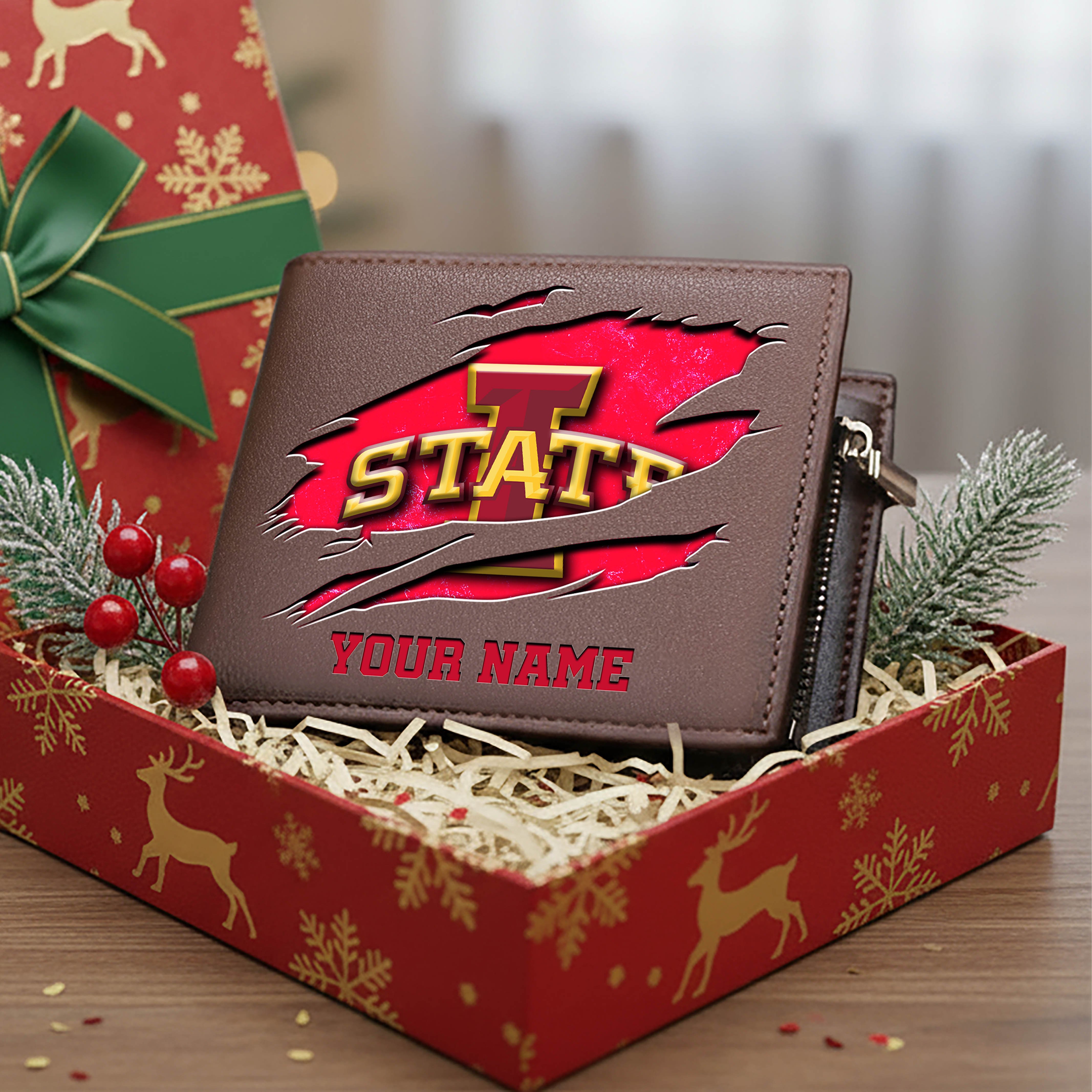 Iowa State Cyclones Men Wallet Custom Your Name, Football Team Men Wallet For Fans, Gifts For Football Lovers EHIVM-08213237A - Image 6