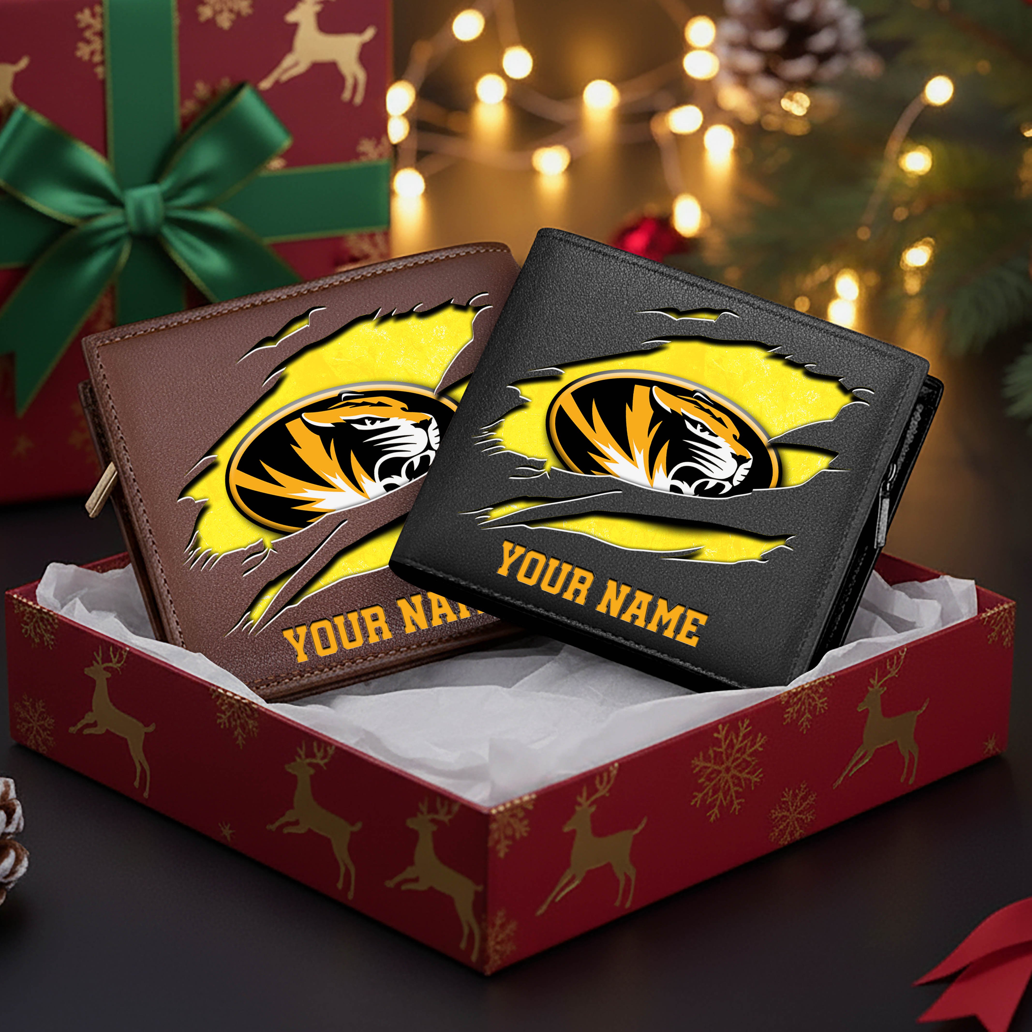 Missouri Tigers Men Wallet Custom Your Name, Football Team Men Wallet For Fans, Gifts For Football Lovers EHIVM-08213237A
