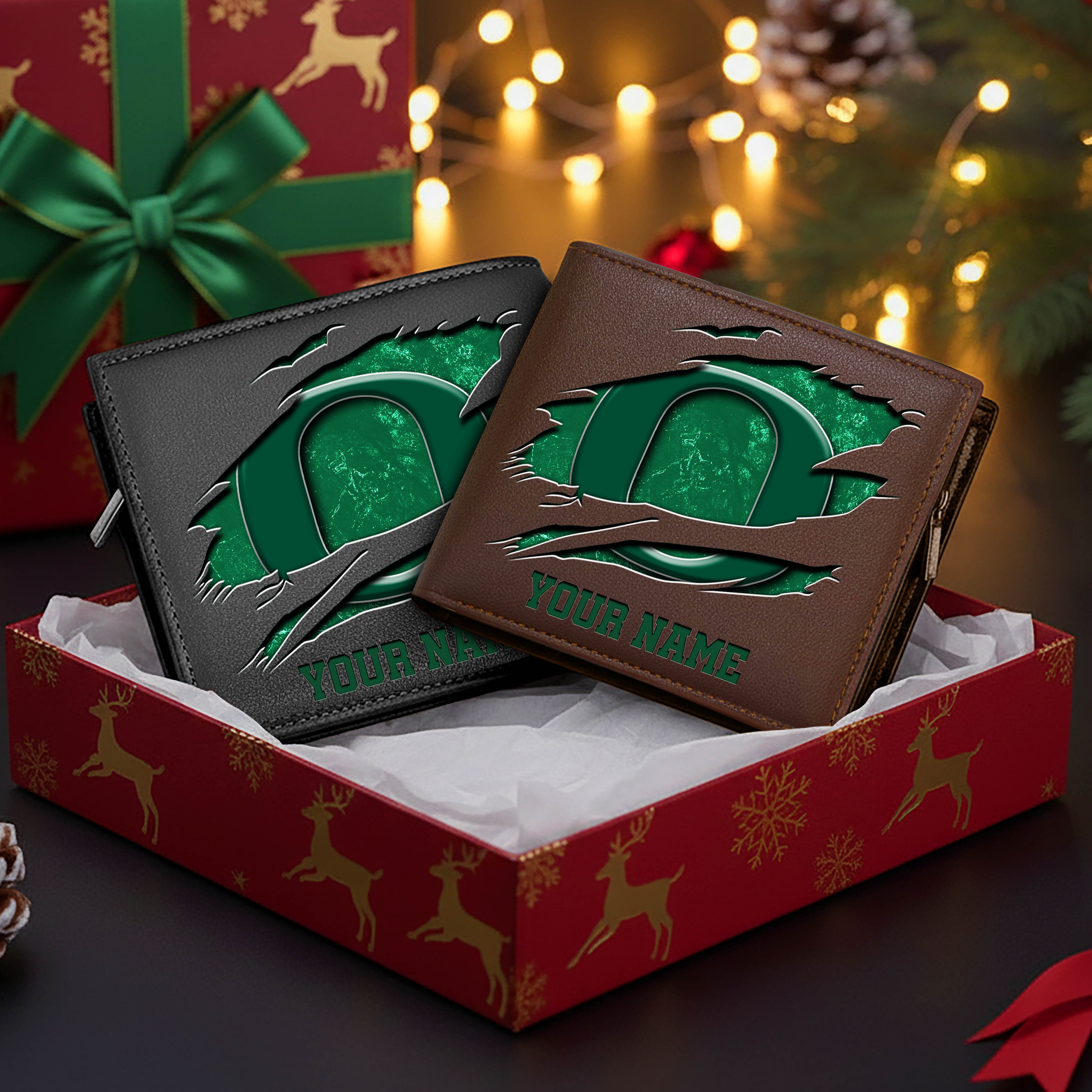 Alternative view of Oregon Ducks Men Wallet Custom Your Name, Football Team Men Wallet For Fans, Gifts For Football Lovers EHIVM-08213237A