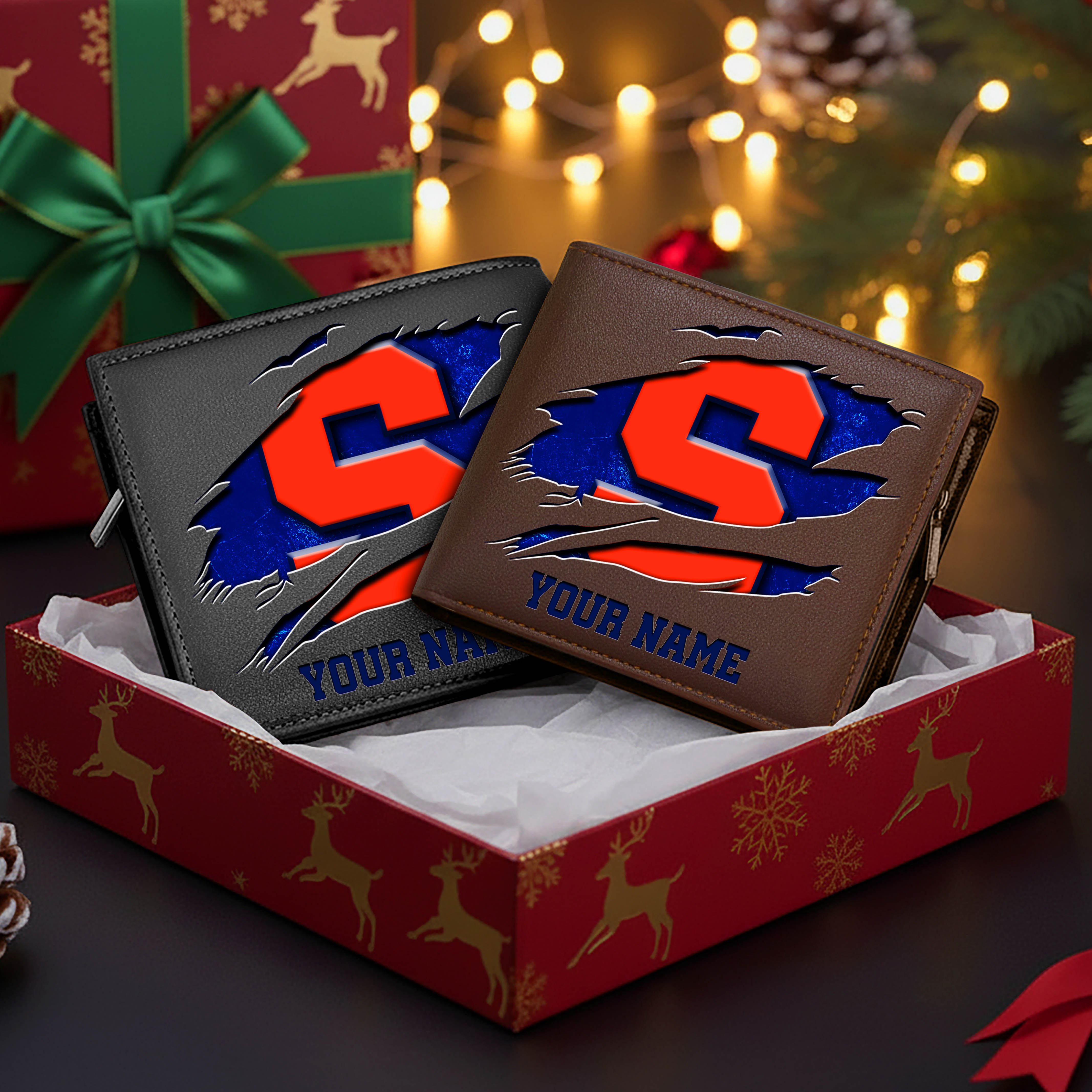 Alternative view of Syracuse Orange Men Wallet Custom Your Name, Football Team Men Wallet For Fans, Gifts For Football Lovers EHIVM-08213237A
