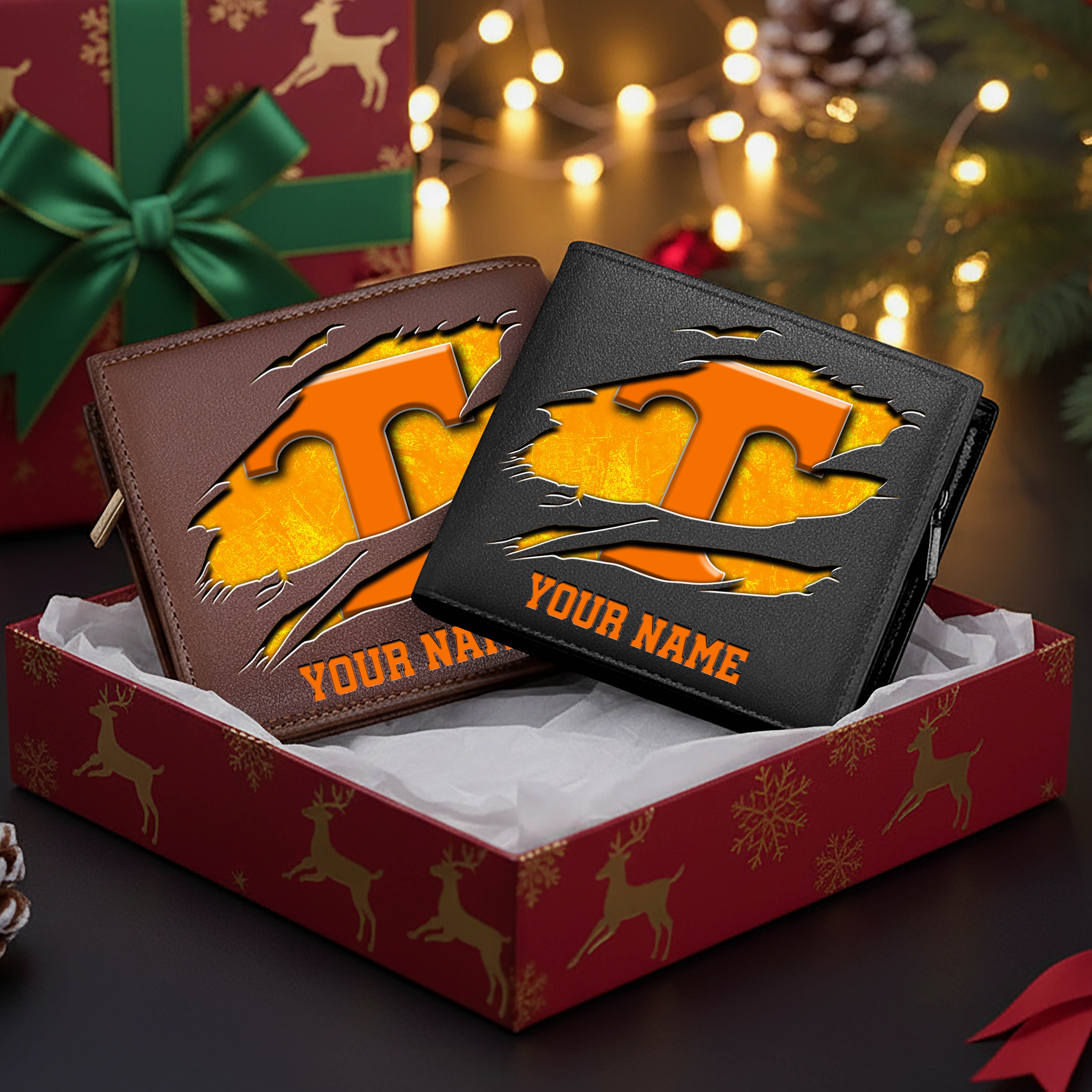Tennessee Volunteers Men Wallet Custom Your Name, Football Team Men Wallet For Fans, Gifts For Football Lovers EHIVM-08213237A