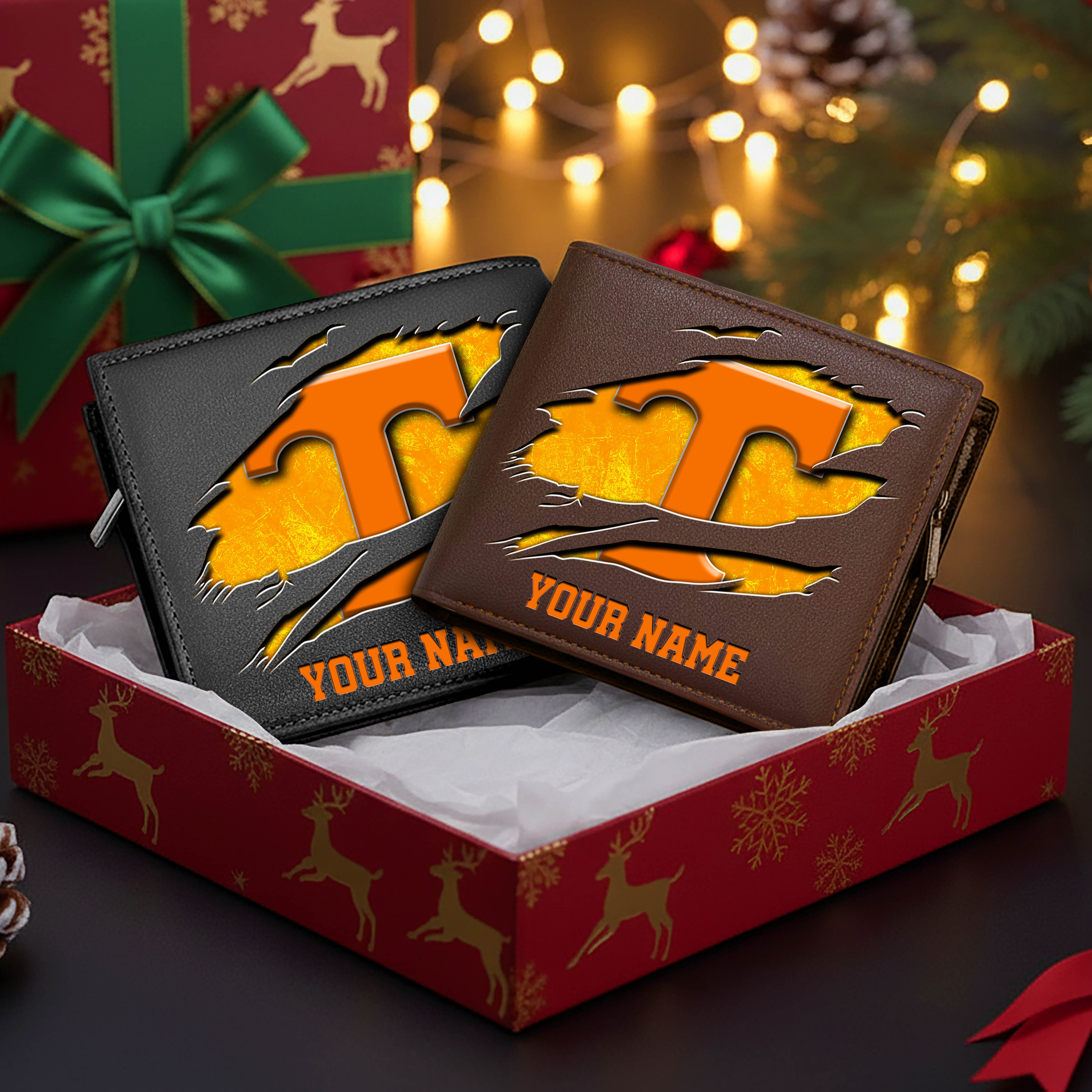 Alternative view of Tennessee Volunteers Men Wallet Custom Your Name, Football Team Men Wallet For Fans, Gifts For Football Lovers EHIVM-08213237A