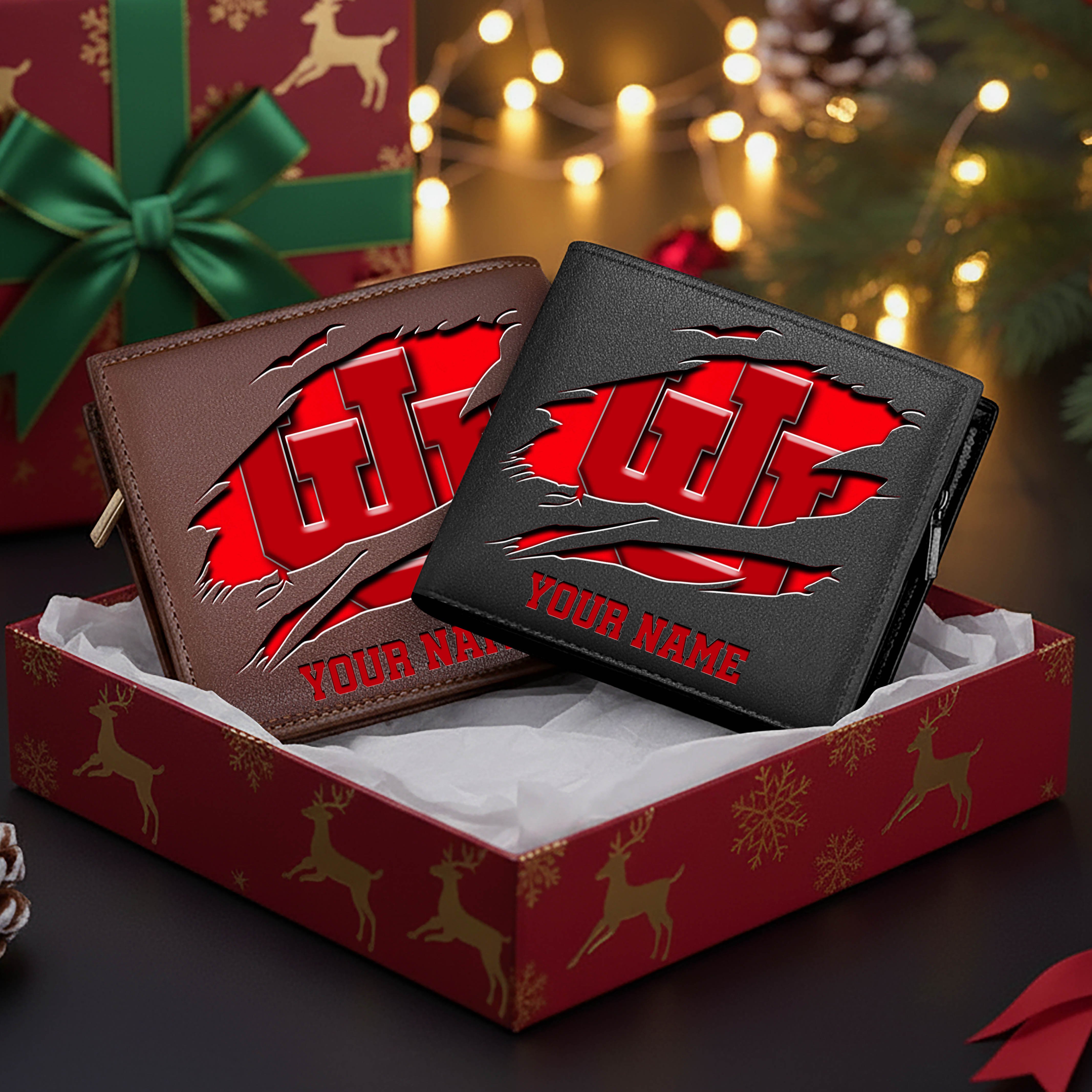 Utah Utes Men Wallet Custom Your Name, Football Team Men Wallet For Fans, Gifts For Football Lovers EHIVM-08213237A