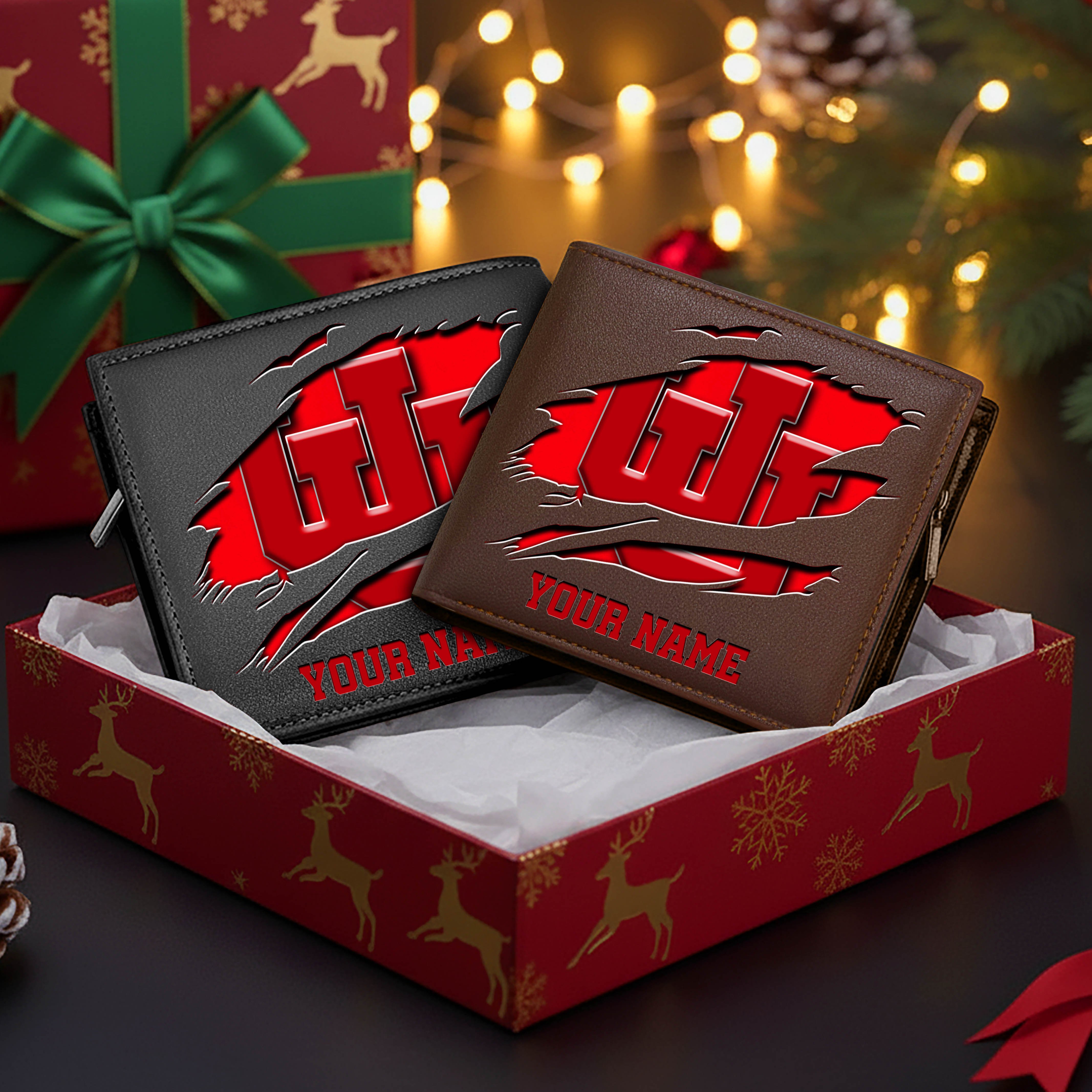 Alternative view of Utah Utes Men Wallet Custom Your Name, Football Team Men Wallet For Fans, Gifts For Football Lovers EHIVM-08213237A