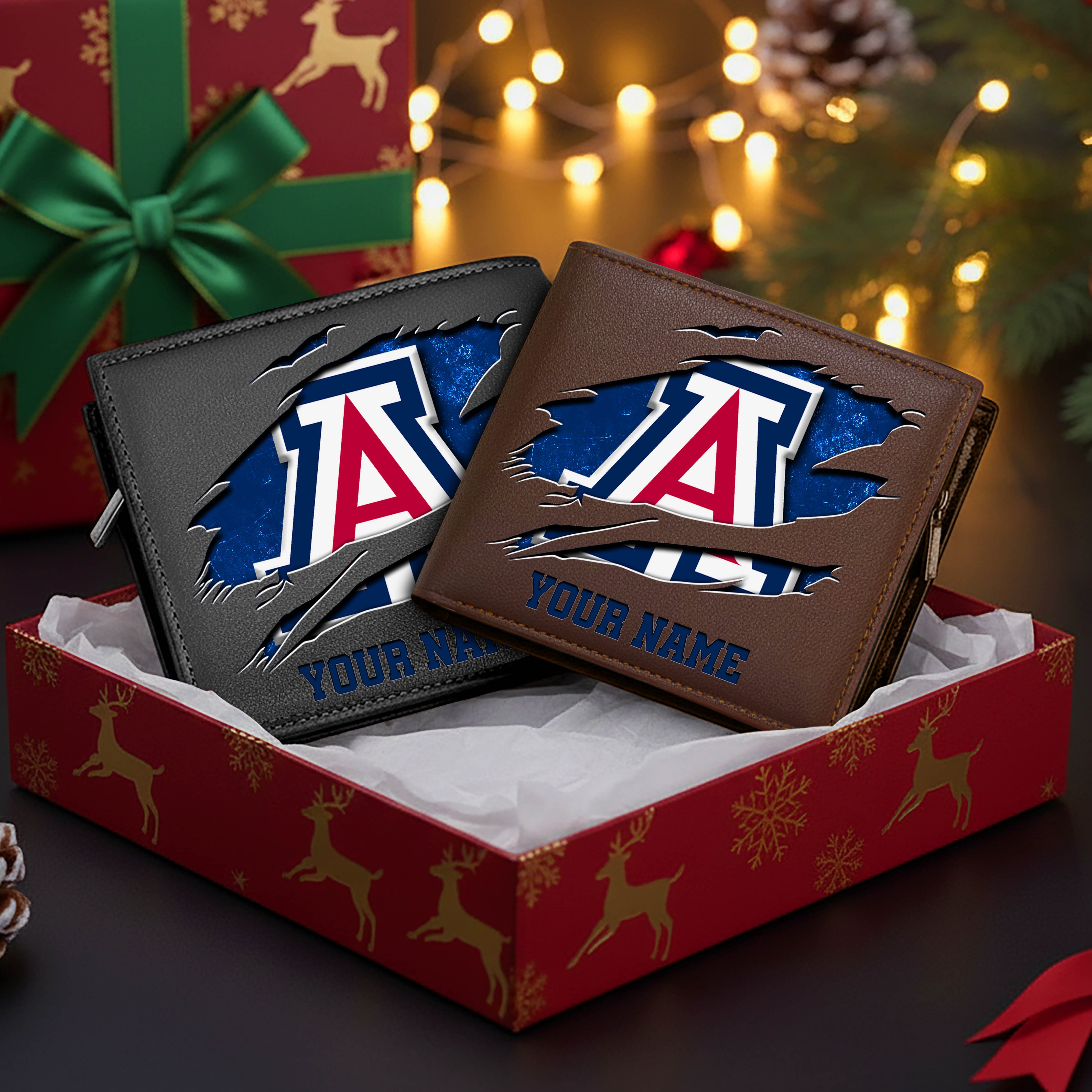 Alternative view of Arizona Wildcats Men Wallet Custom Your Name, Football Team Men Wallet For Fans, Gifts For Football Lovers EHIVM-08213237A