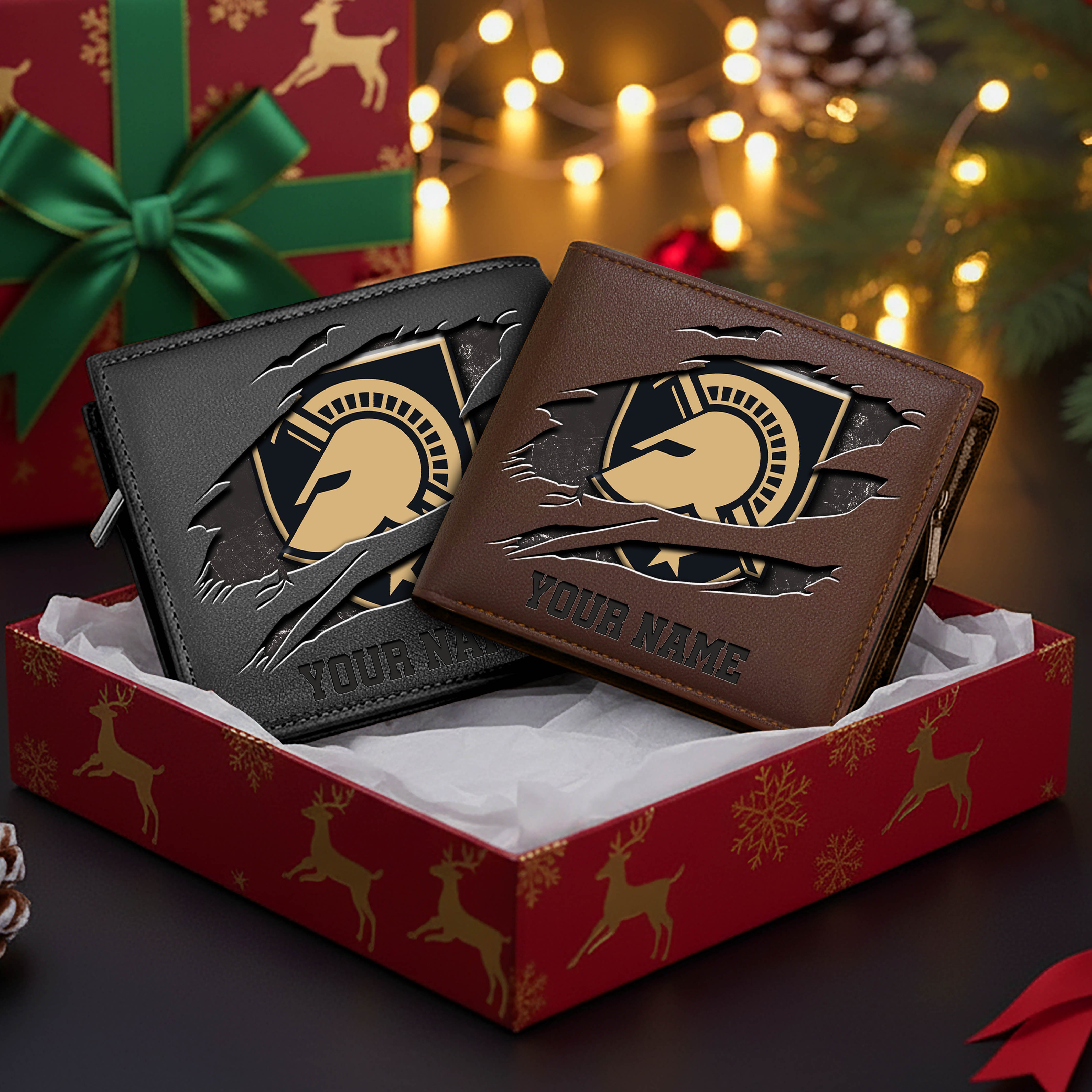 Alternative view of Army Black Knights Men Wallet Custom Your Name, Football Team Men Wallet For Fans, Gifts For Football Lovers EHIVM-08213237A