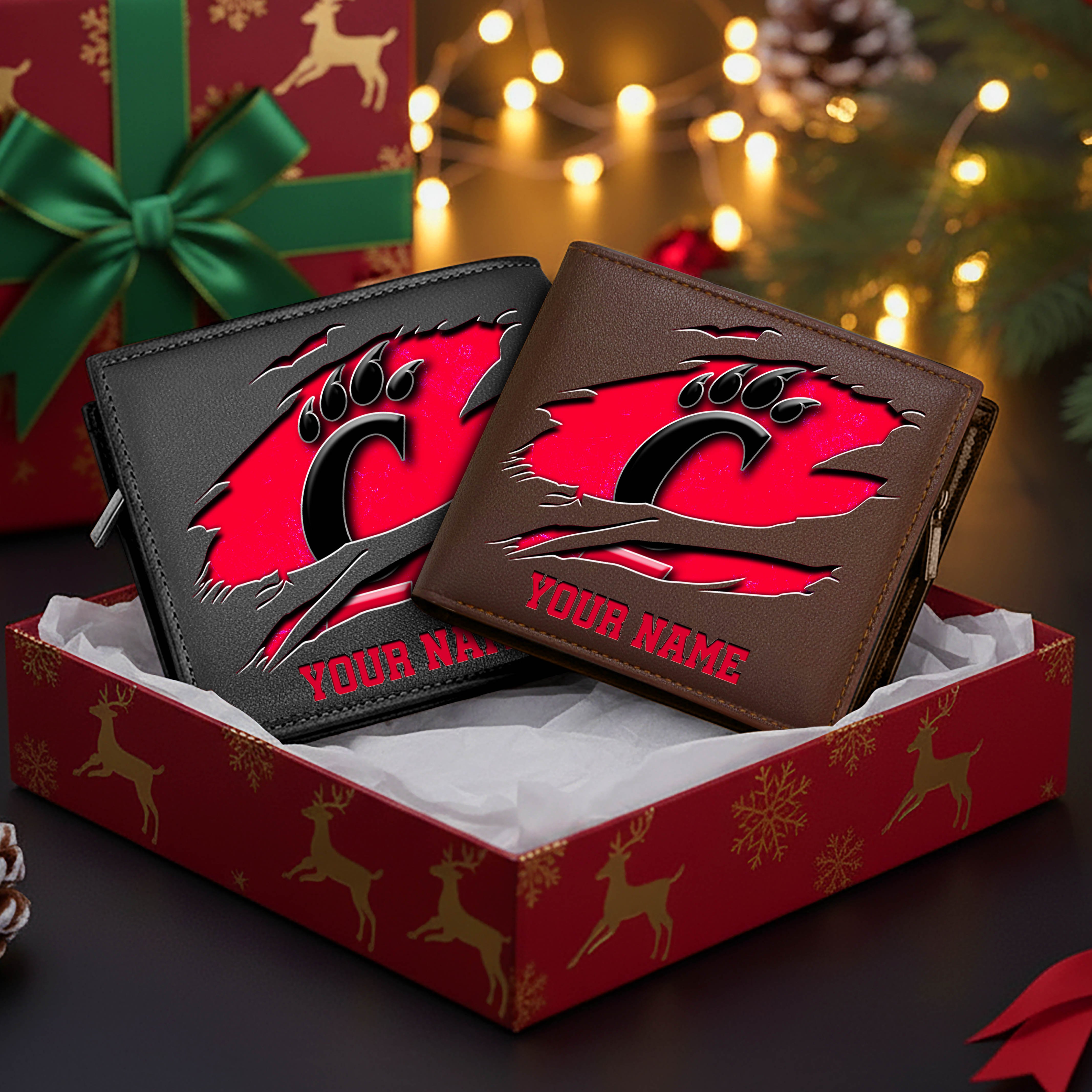 Alternative view of Cincinnati Bearcats Men Wallet Custom Your Name, Football Team Men Wallet For Fans, Gifts For Football Lovers EHIVM-08213237A