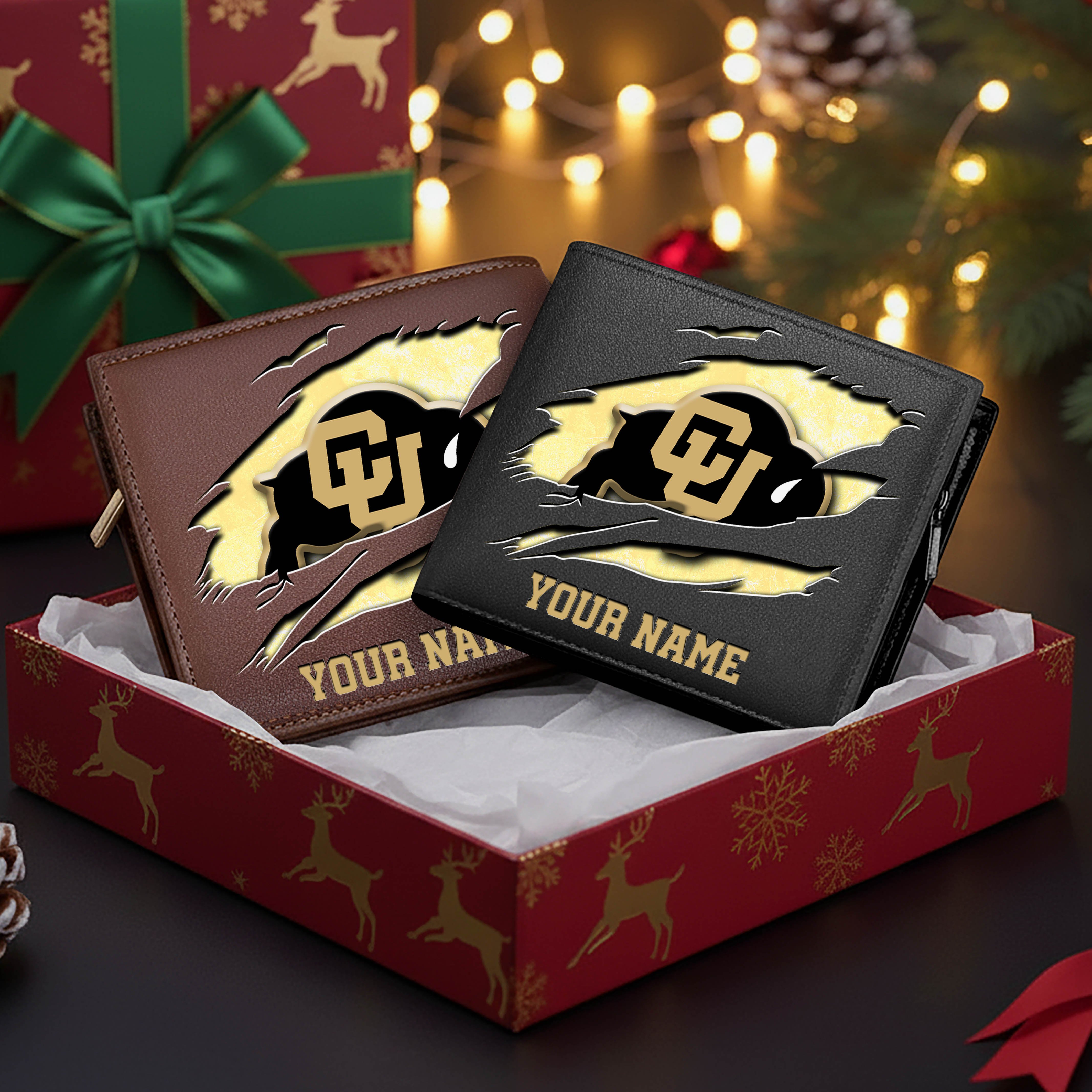 Colorado Buffaloes Men Wallet Custom Your Name, Football Team Men Wallet For Fans, Gifts For Football Lovers EHIVM-08213237A