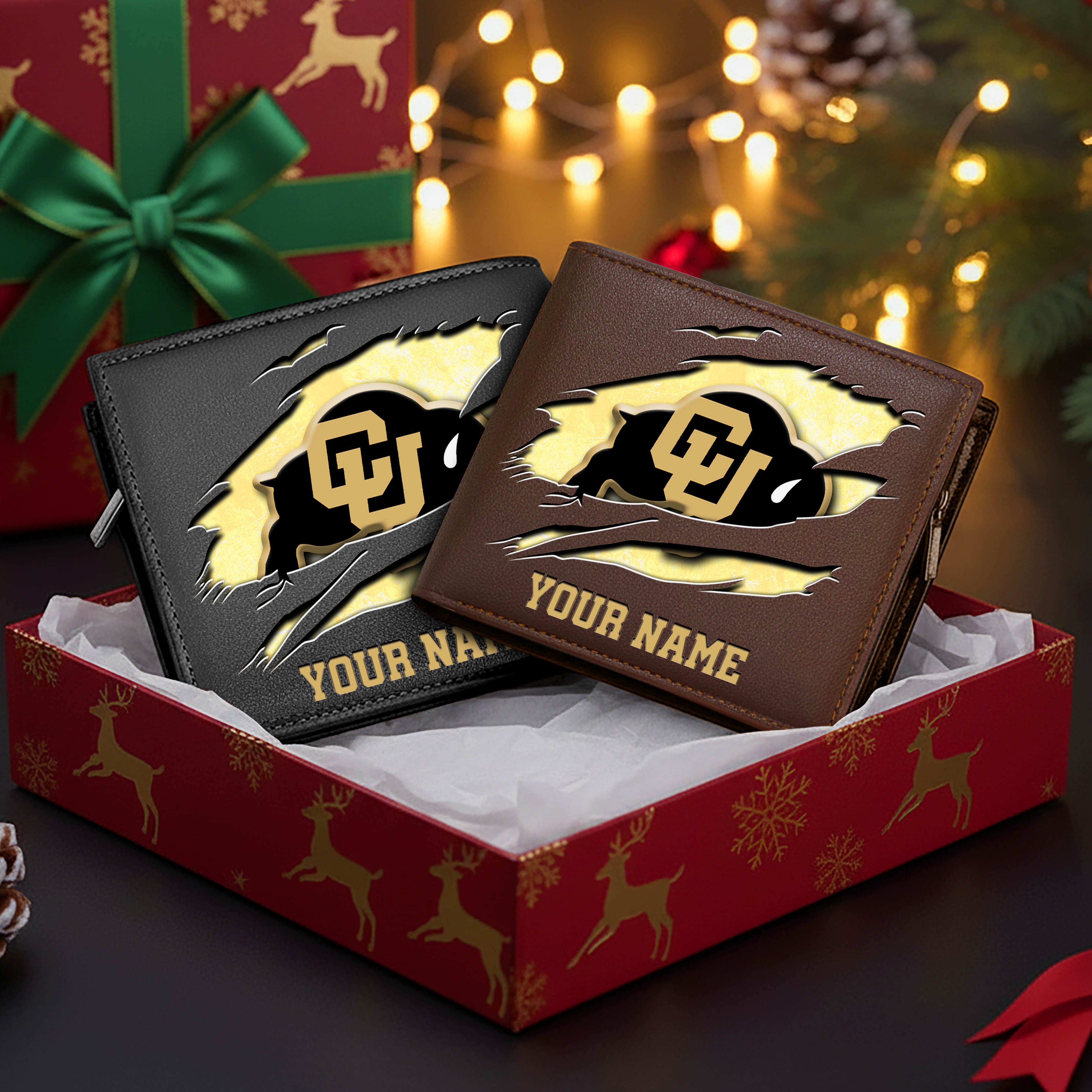 Alternative view of Colorado Buffaloes Men Wallet Custom Your Name, Football Team Men Wallet For Fans, Gifts For Football Lovers EHIVM-08213237A