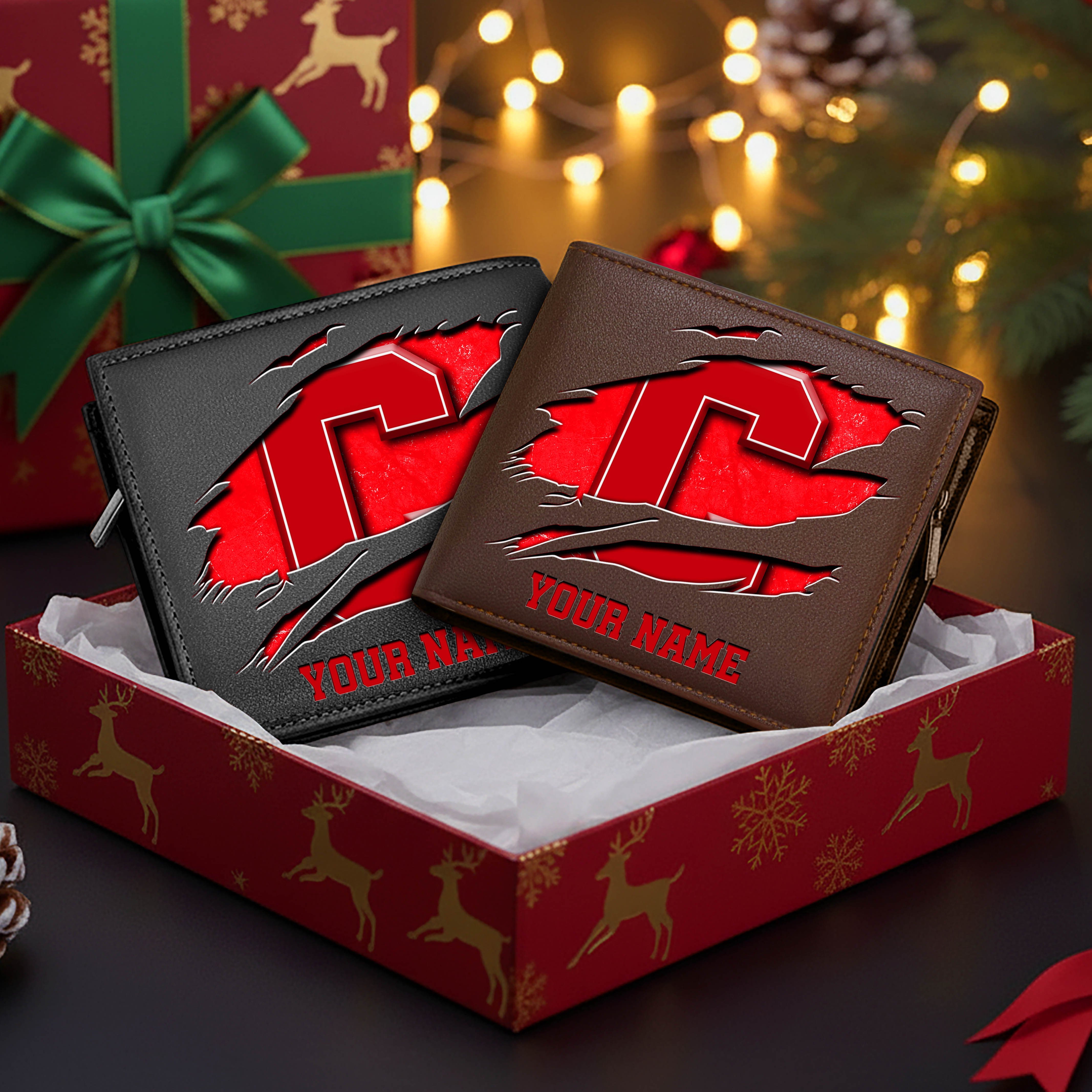 Alternative view of Cornell Big Red Men Wallet Custom Your Name, Football Team Men Wallet For Fans, Gifts For Football Lovers EHIVM-08213237A