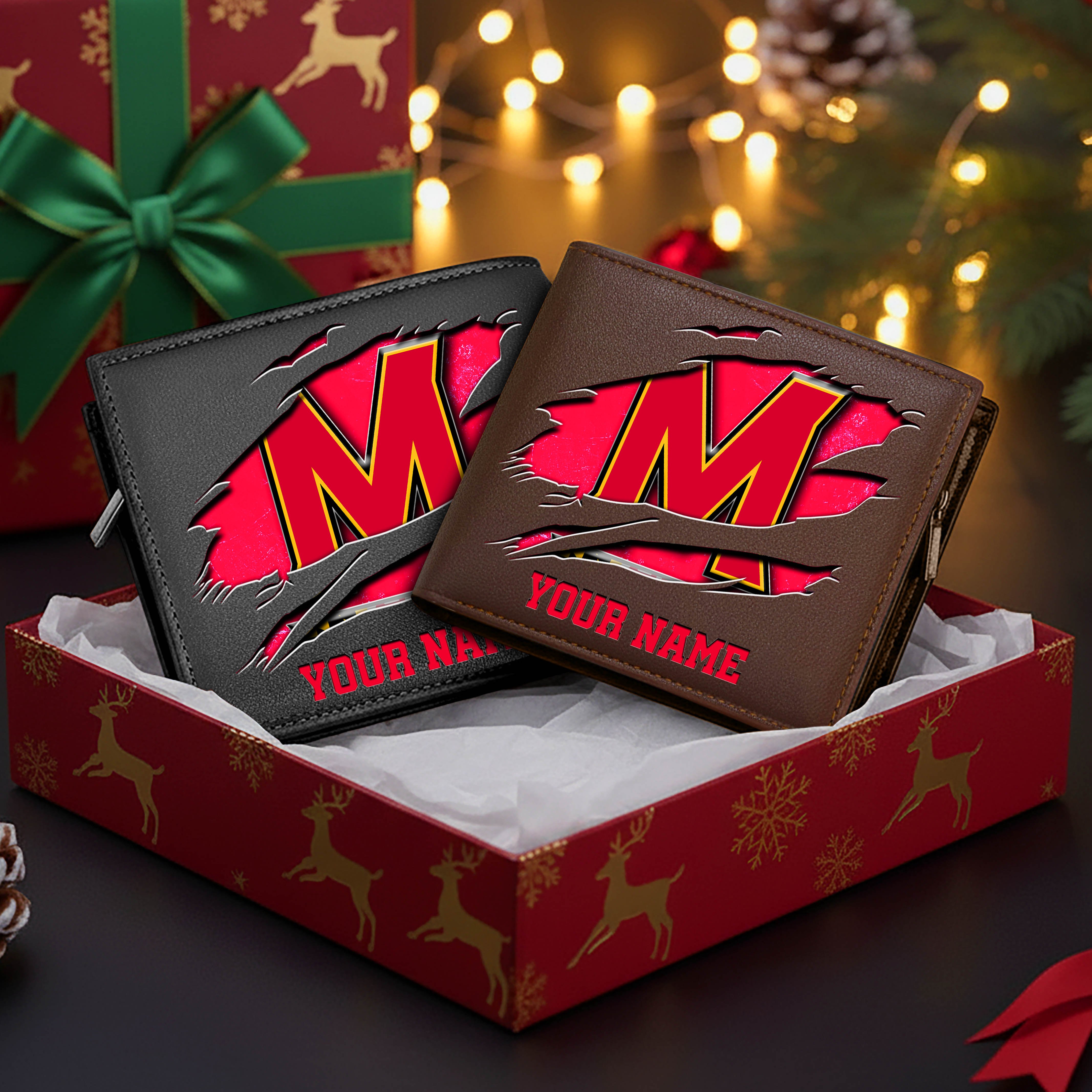 Alternative view of Maryland Terrapins Men Wallet Custom Your Name, Football Team Men Wallet For Fans, Gifts For Football Lovers EHIVM-08213237A
