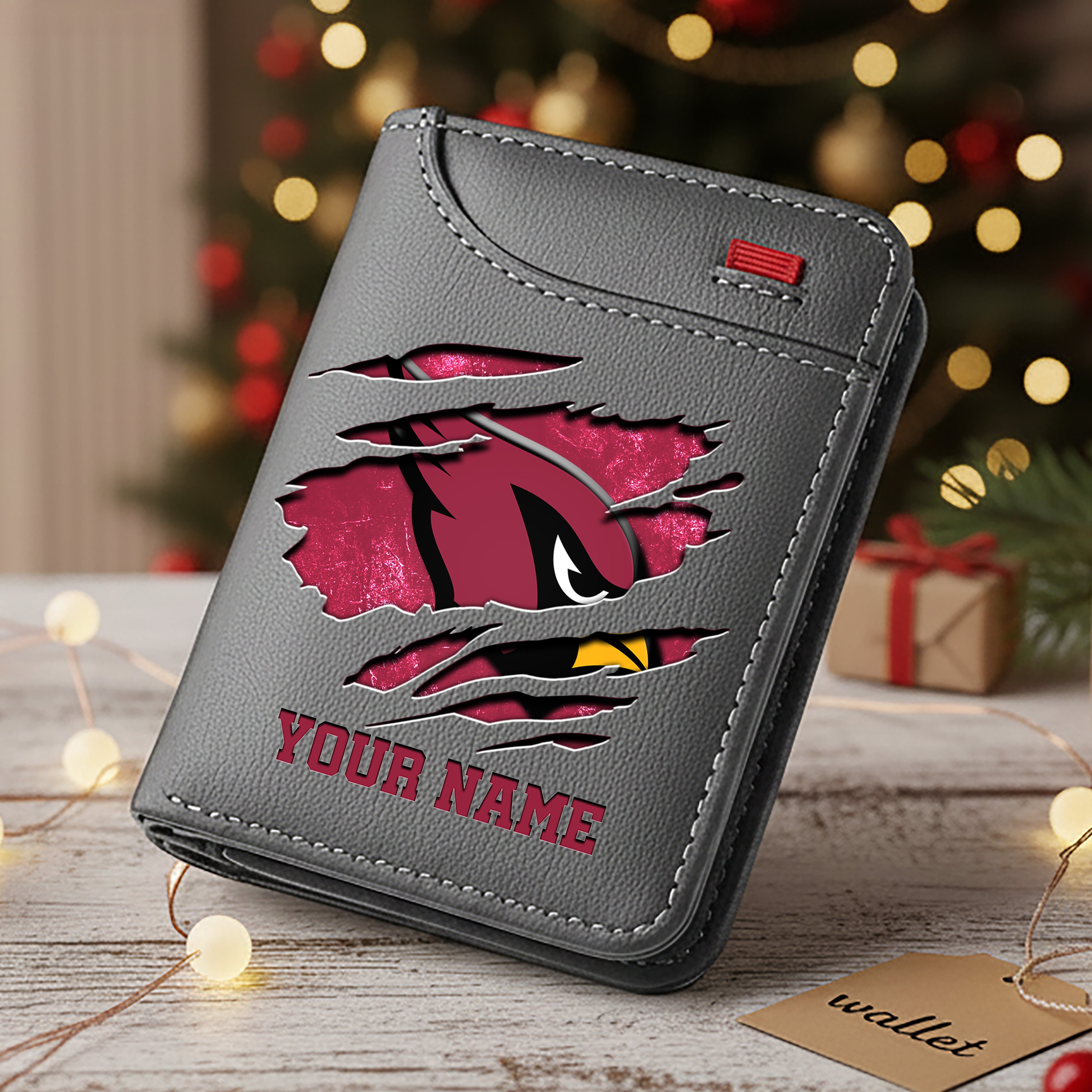 Alternative view of Arizona Cardinals Men Wallet Custom Your Name, Football Team Men Wallet For Fans, Gifts For Football Lovers EHIVM-10023798N