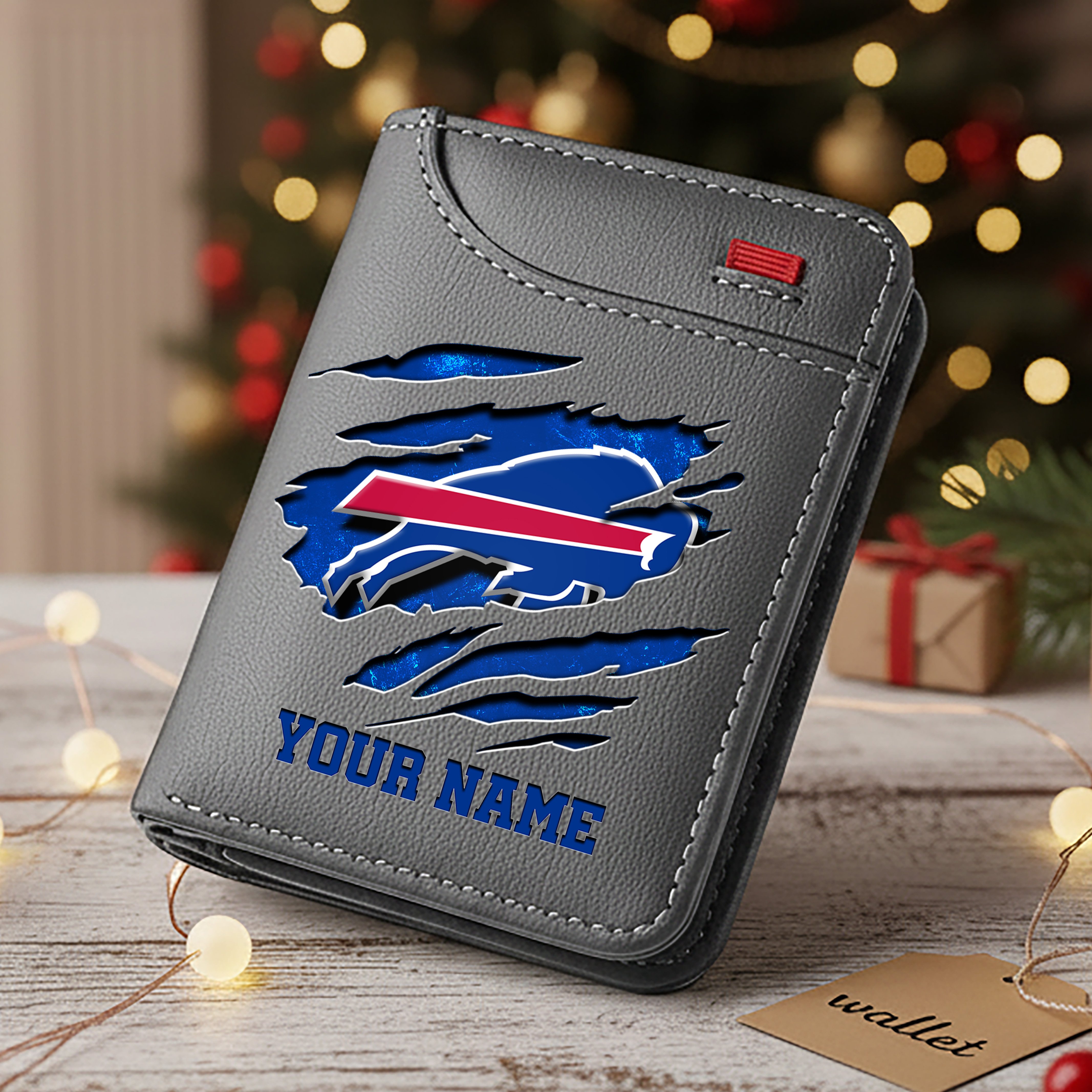 Alternative view of Buffalo Bills Men Wallet Custom Your Name, Football Team Men Wallet For Fans, Gifts For Football Lovers EHIVM-10023798N