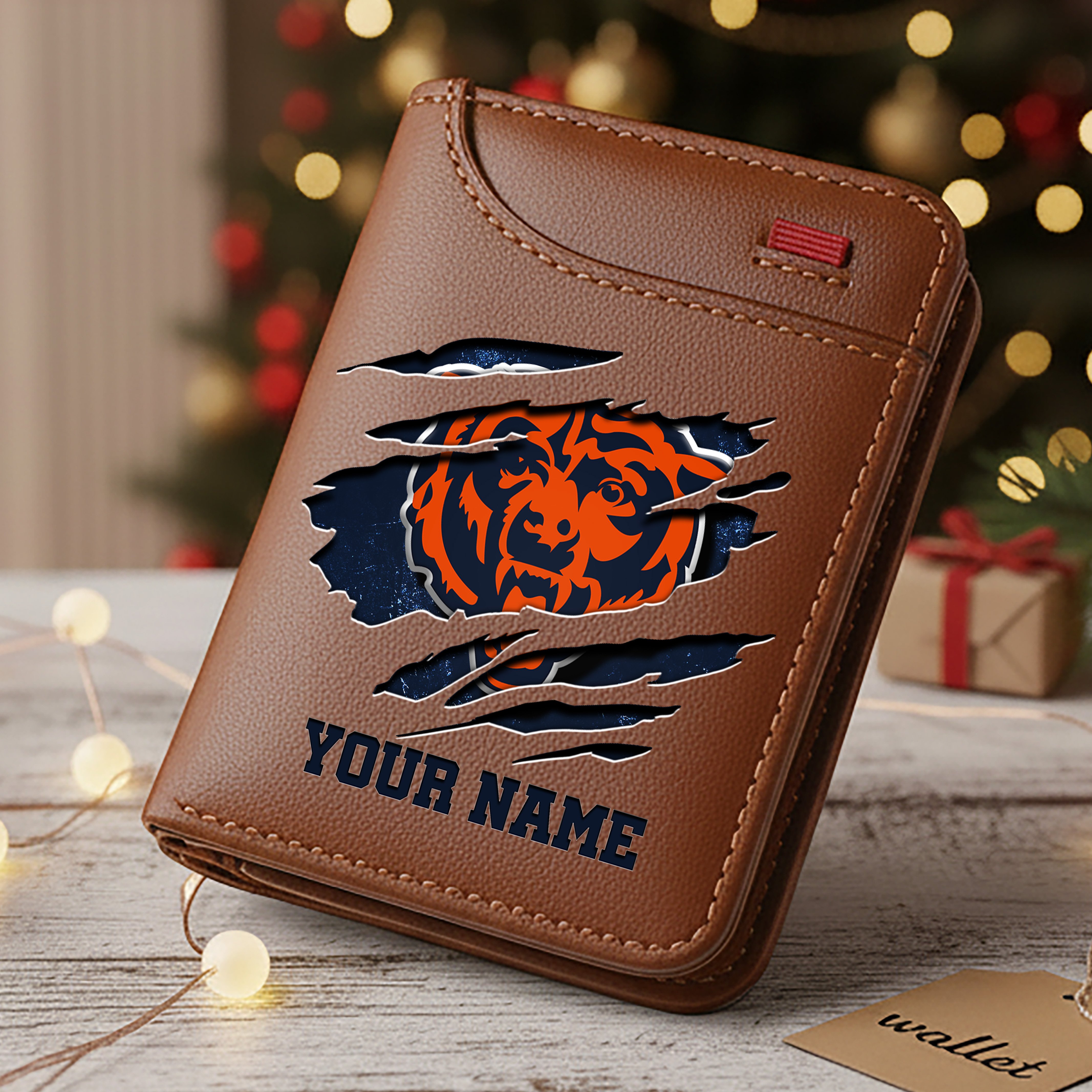 Chicago Bears Men Wallet Custom Your Name, Football Team Men Wallet For Fans, Gifts For Football Lovers EHIVM-10023798N - Image 4