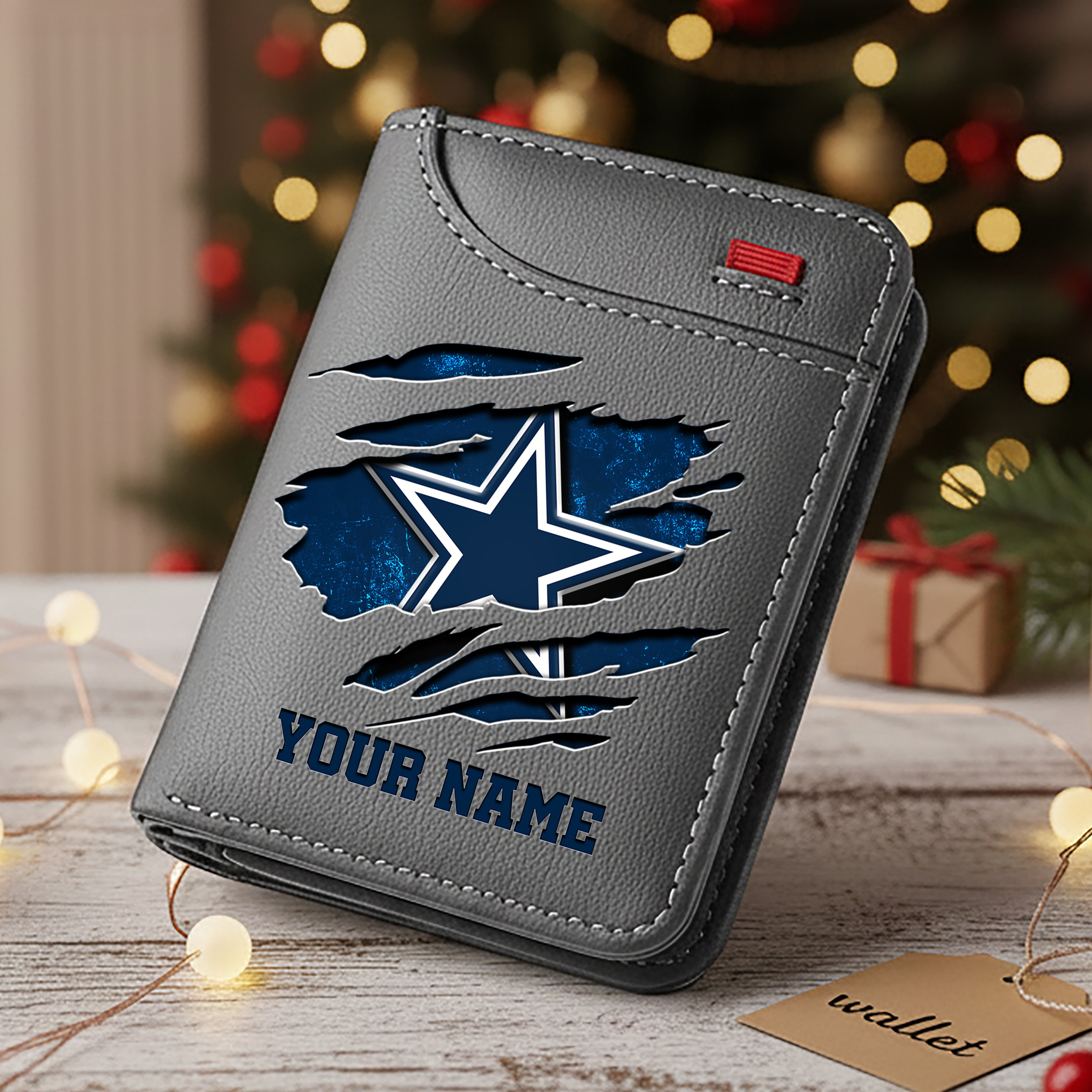 Alternative view of Dallas Cowboys Men Wallet Custom Your Name, Football Team Men Wallet For Fans, Gifts For Football Lovers EHIVM-10023798N