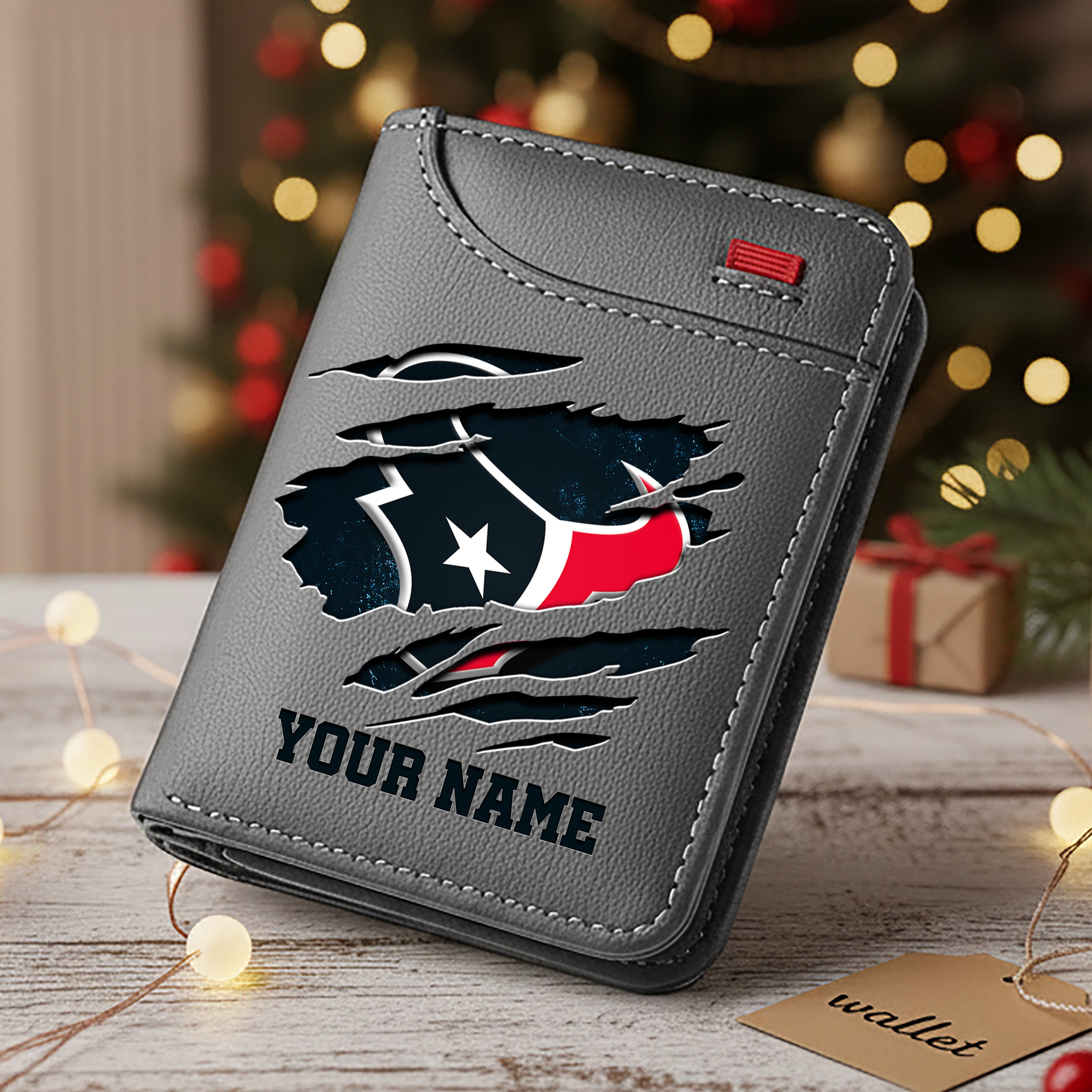 Alternative view of Houston Texans Men Wallet Custom Your Name, Football Team Men Wallet For Fans, Gifts For Football Lovers EHIVM-10023798N