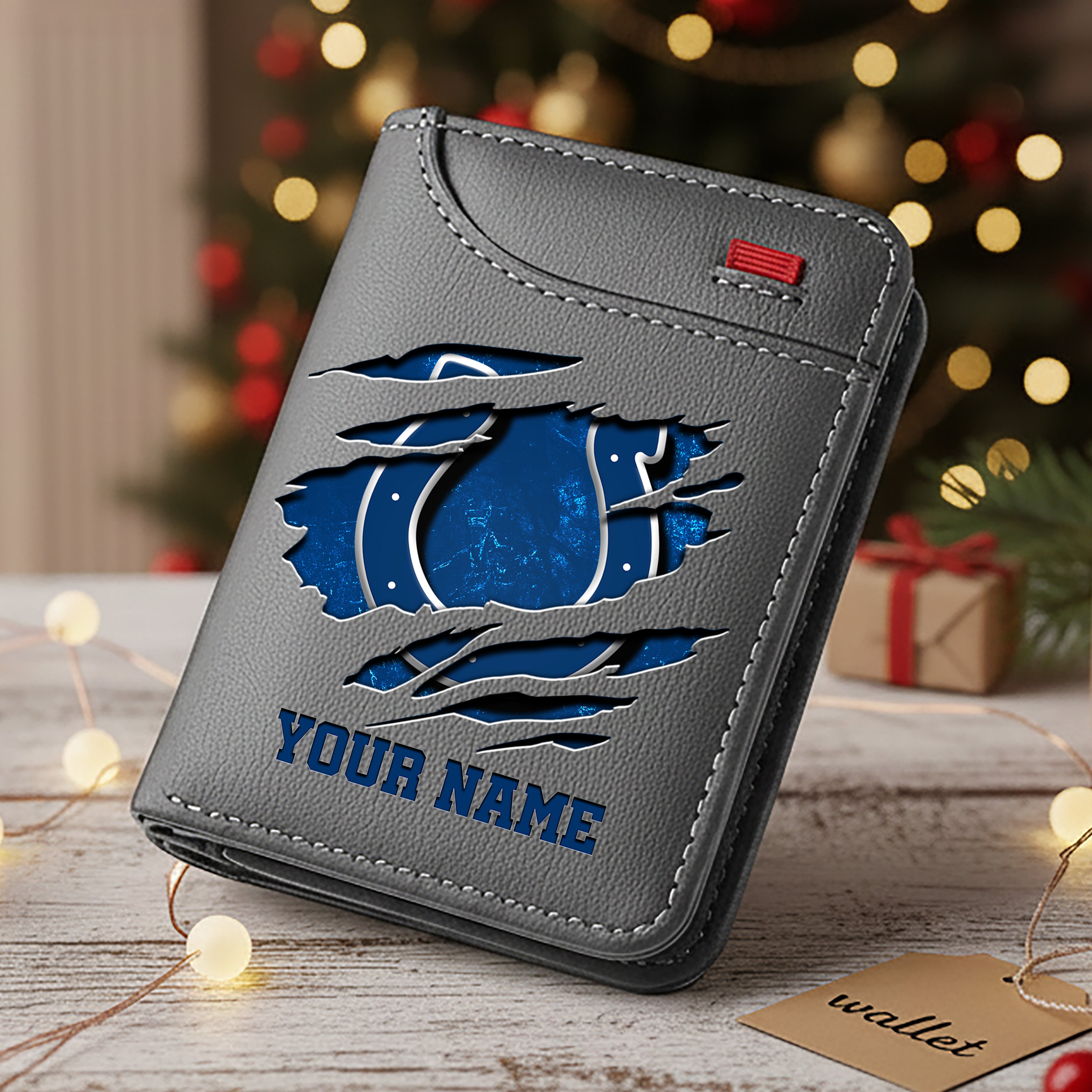 Alternative view of Indianapolis Colts Men Wallet Custom Your Name, Football Team Men Wallet For Fans, Gifts For Football Lovers EHIVM-10023798N