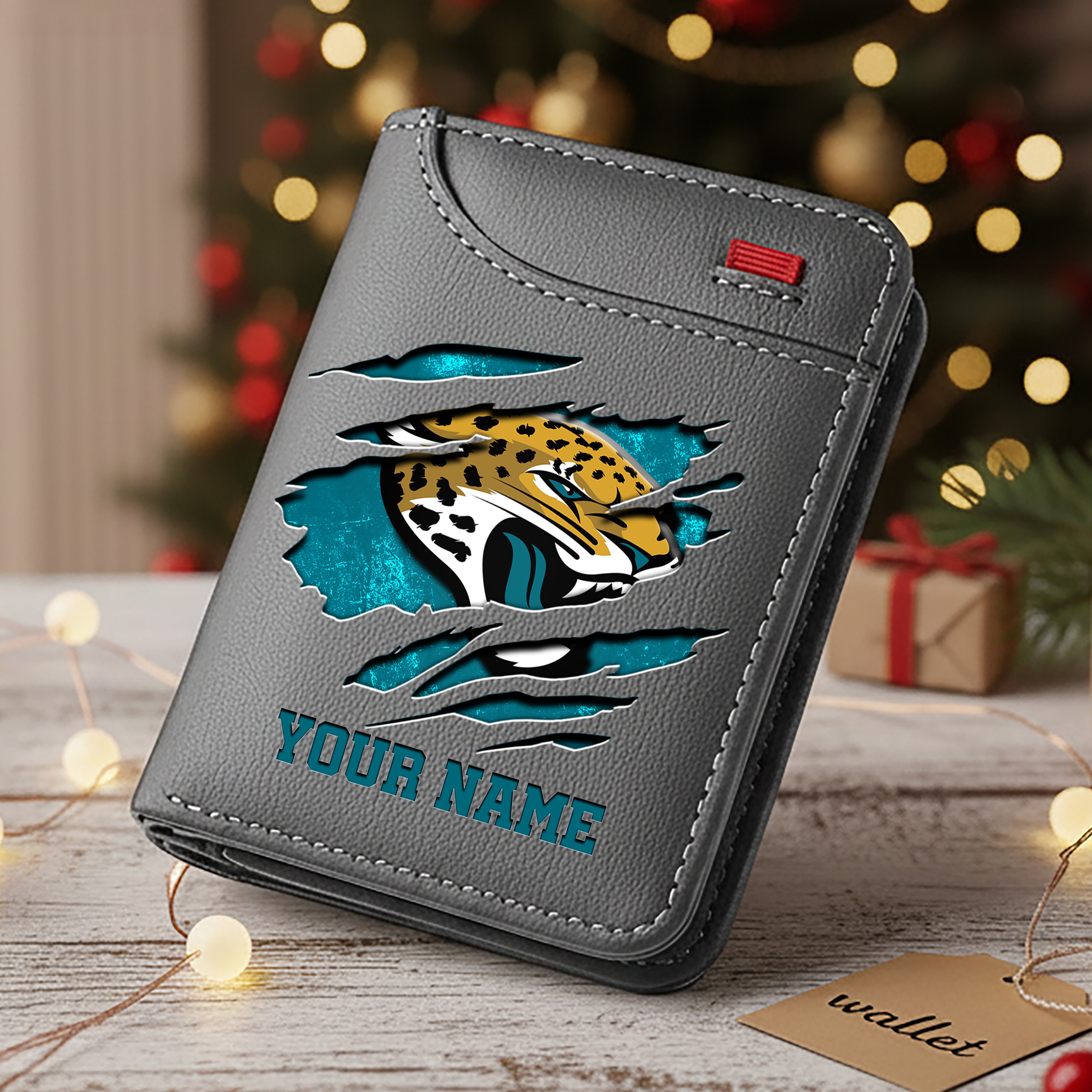 Alternative view of Jacksonville Jaguars Men Wallet Custom Your Name, Football Team Men Wallet For Fans, Gifts For Football Lovers EHIVM-10023798N