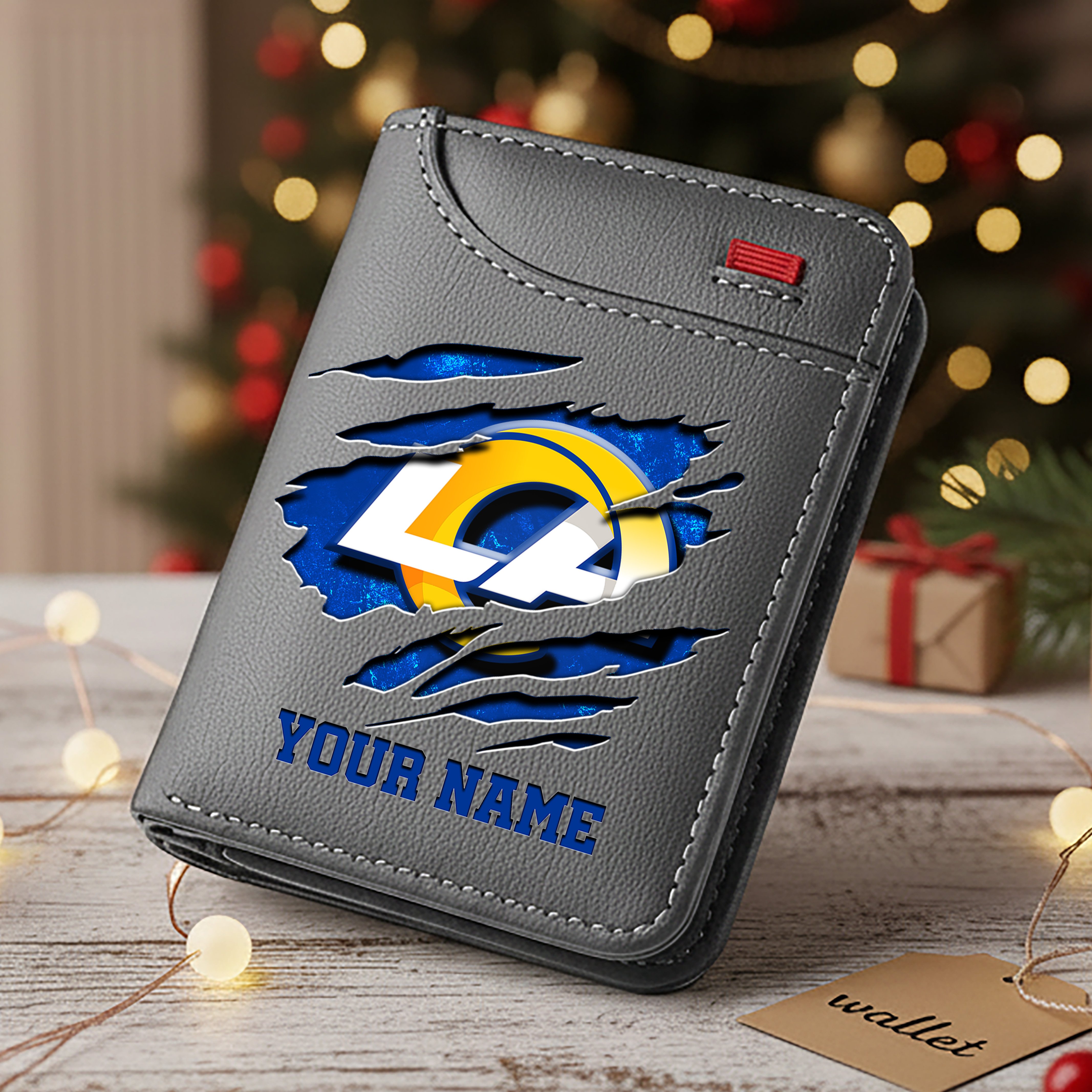 Alternative view of Los Angeles Rams Men Wallet Custom Your Name, Football Team Men Wallet For Fans, Gifts For Football Lovers EHIVM-10023798N