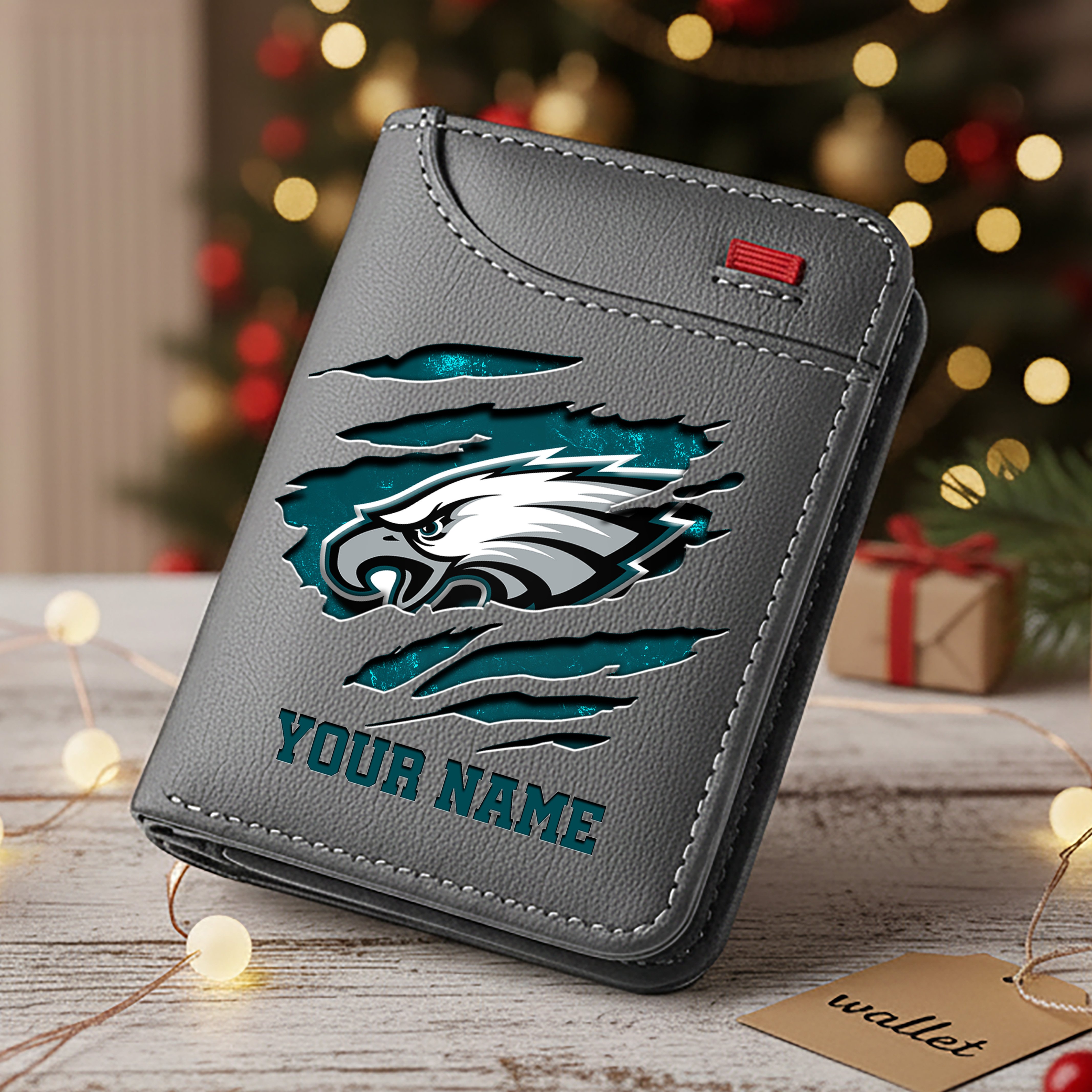 Alternative view of Philadelphia Eagles Men Wallet Custom Your Name, Football Team Men Wallet For Fans, Gifts For Football Lovers EHIVM-10023798N