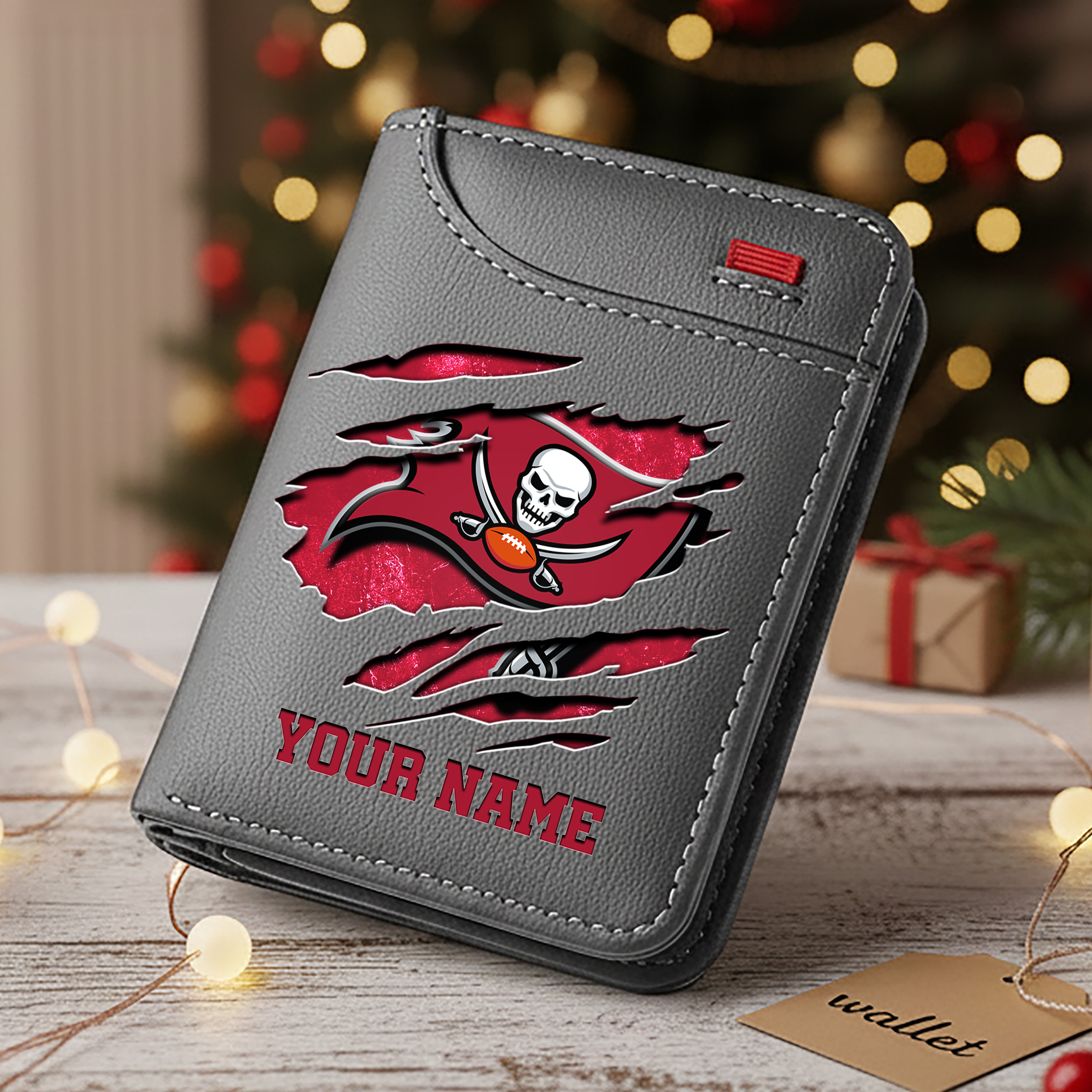 Alternative view of Tampa Bay Buccaneers Men Wallet Custom Your Name, Football Team Men Wallet For Fans, Gifts For Football Lovers EHIVM-10023798N