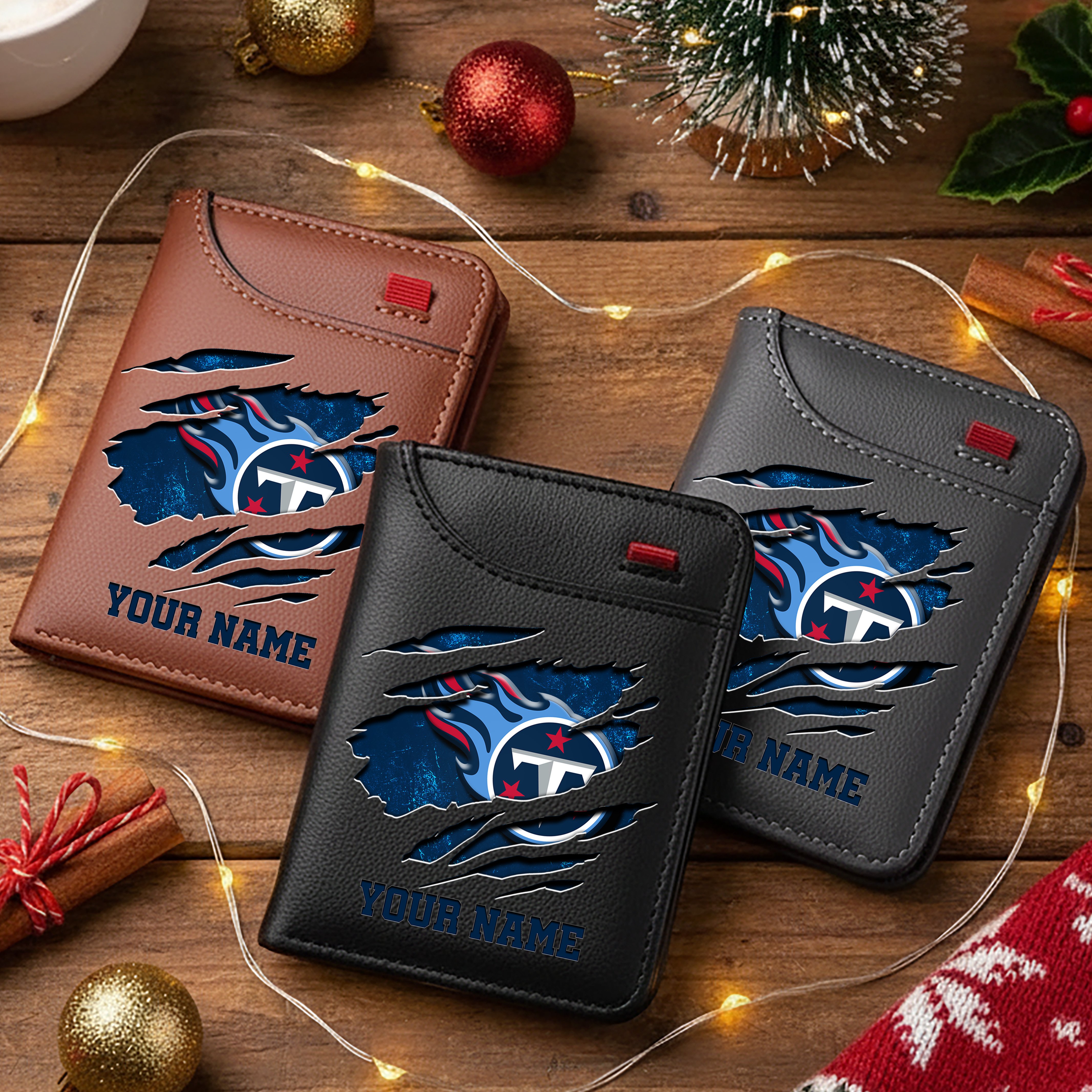 Tennessee Titans Men Wallet Custom Your Name, Football Team Men Wallet For Fans, Gifts For Football Lovers EHIVM-10023798N