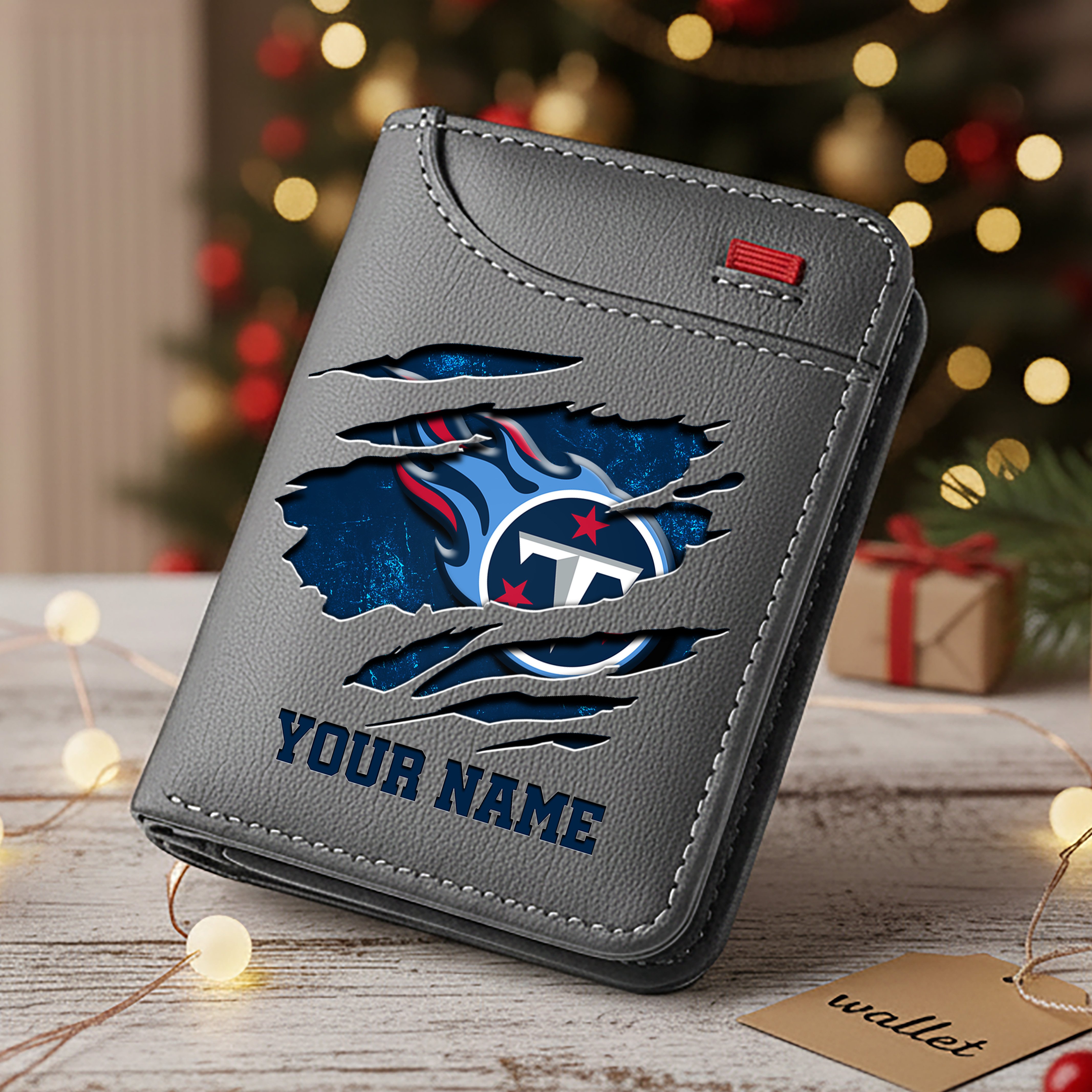 Alternative view of Tennessee Titans Men Wallet Custom Your Name, Football Team Men Wallet For Fans, Gifts For Football Lovers EHIVM-10023798N