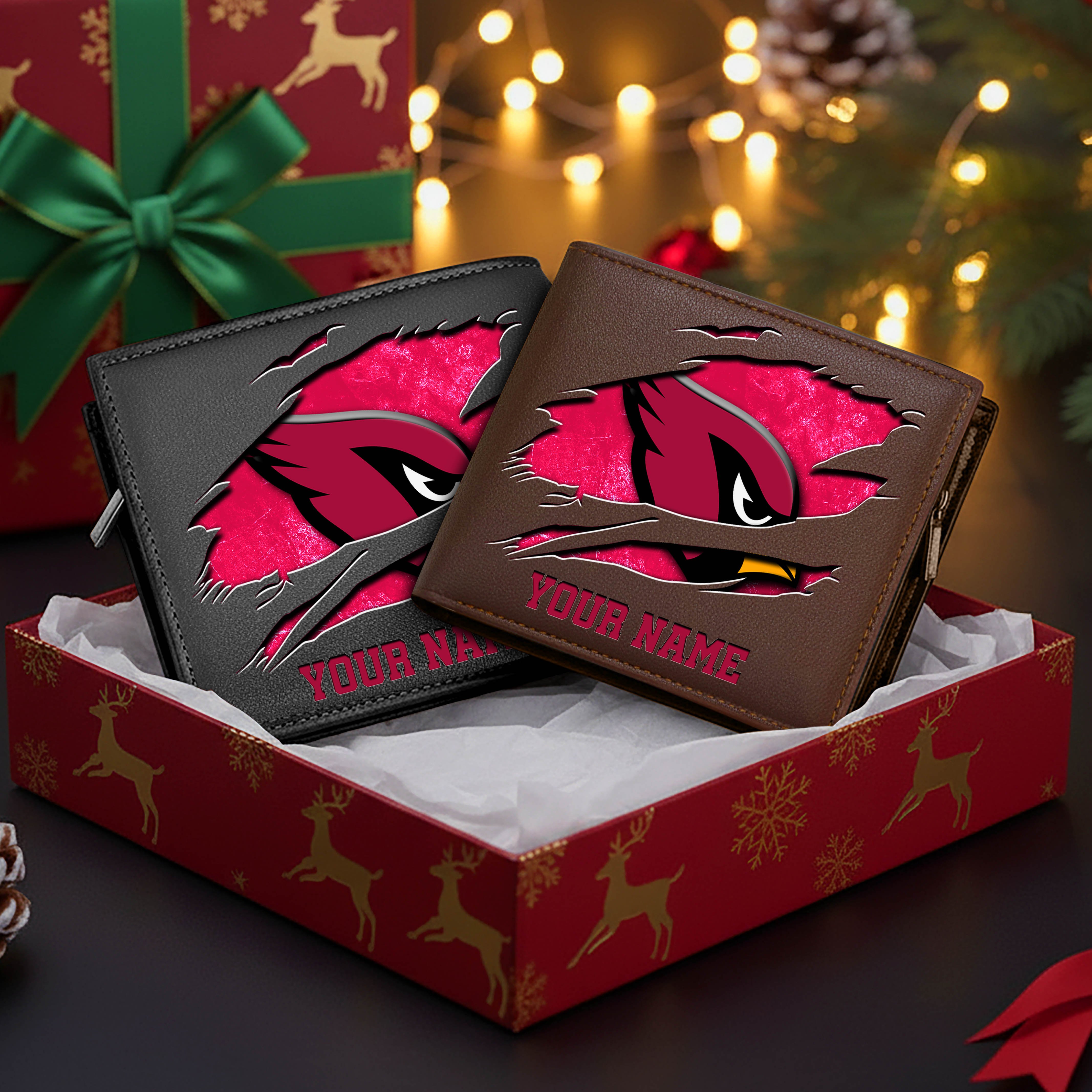 Alternative view of Arizona Cardinals Men Wallet Custom Your Name, Football Team Men Wallet For Fans, Gifts For Football Lovers EHIVM-11034364N
