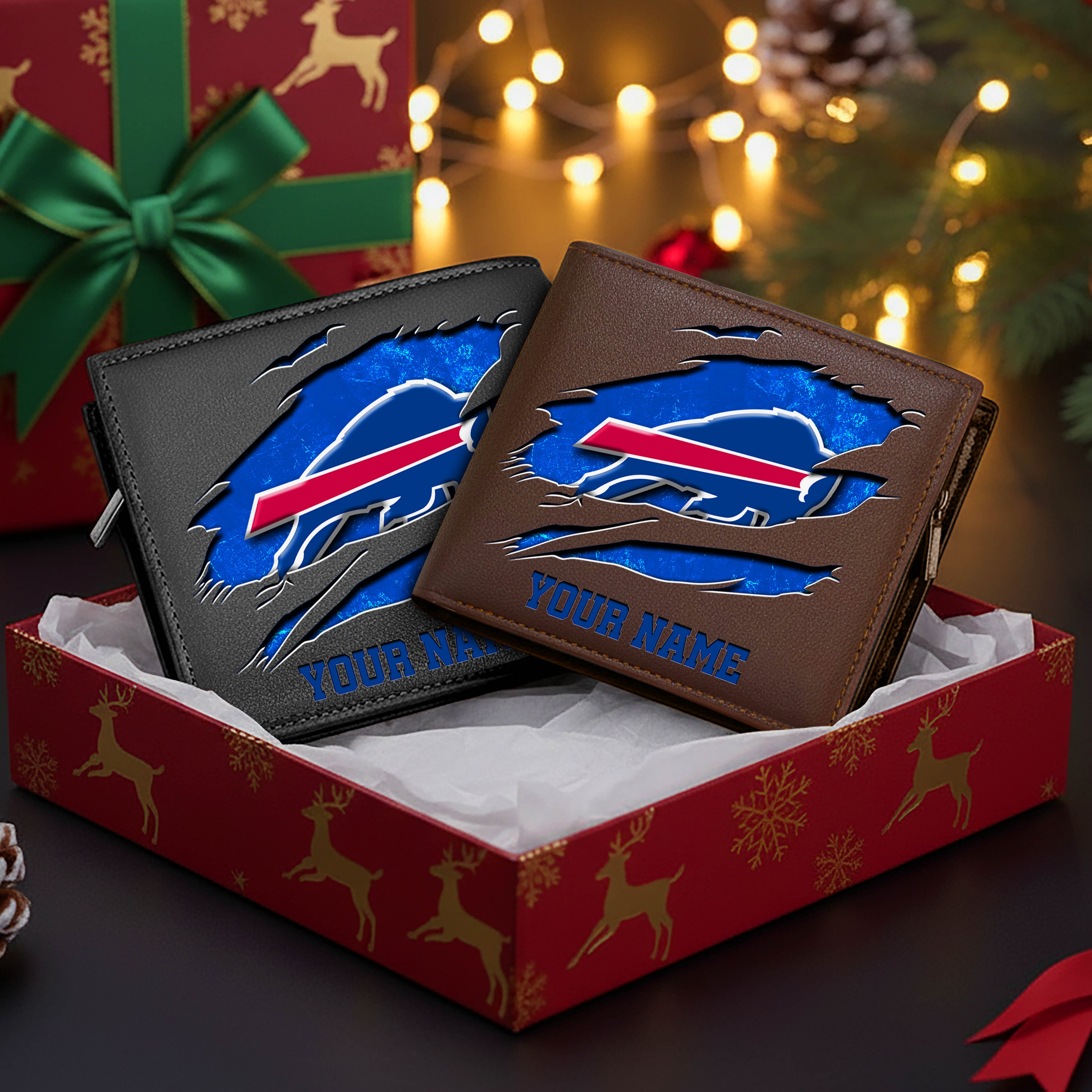 Alternative view of Buffalo Bills Men Wallet Custom Your Name, Football Team Men Wallet For Fans, Gifts For Football Lovers EHIVM-11034364N
