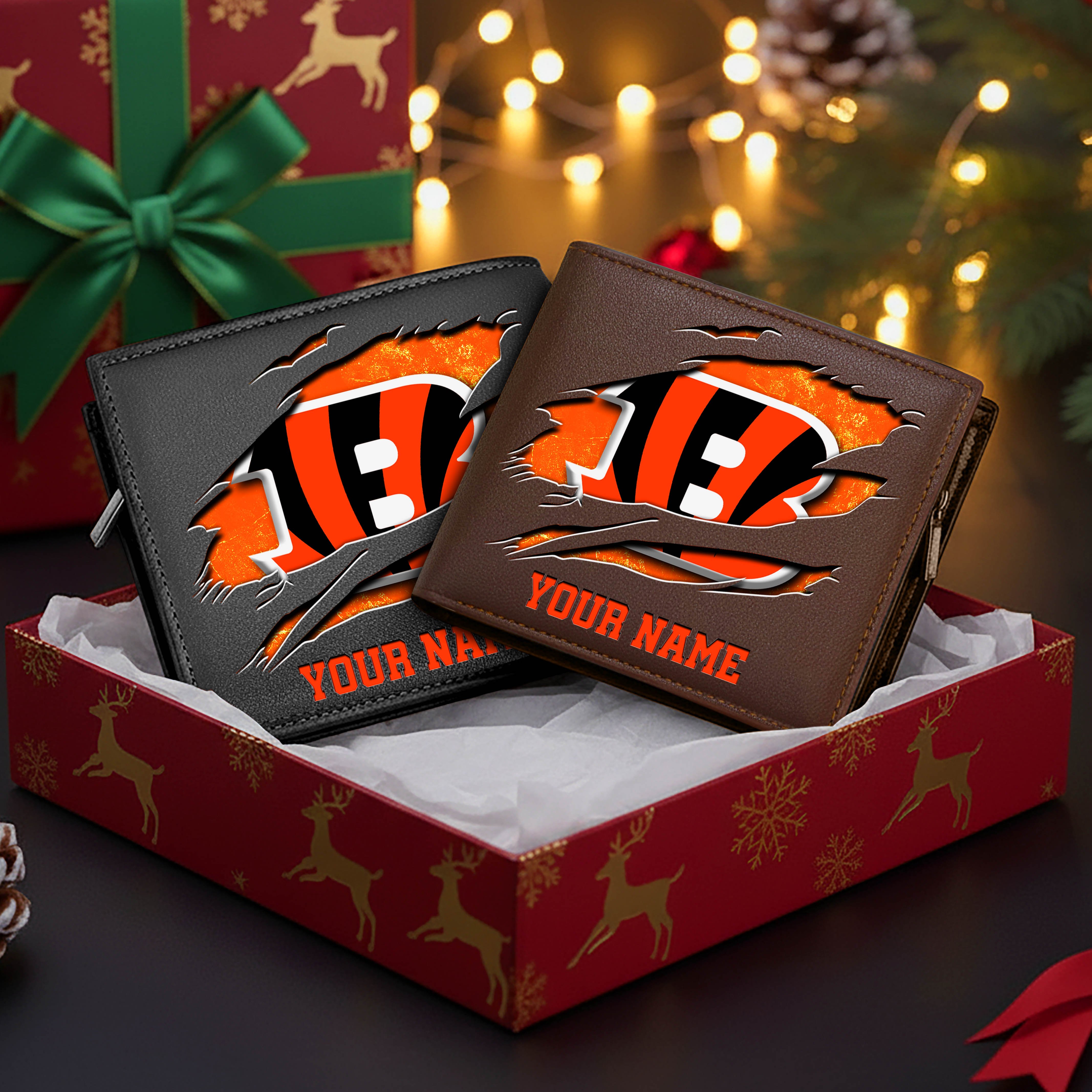 Alternative view of Cincinnati Bengals Men Wallet Custom Your Name, Football Team Men Wallet For Fans, Gifts For Football Lovers EHIVM-11034364N