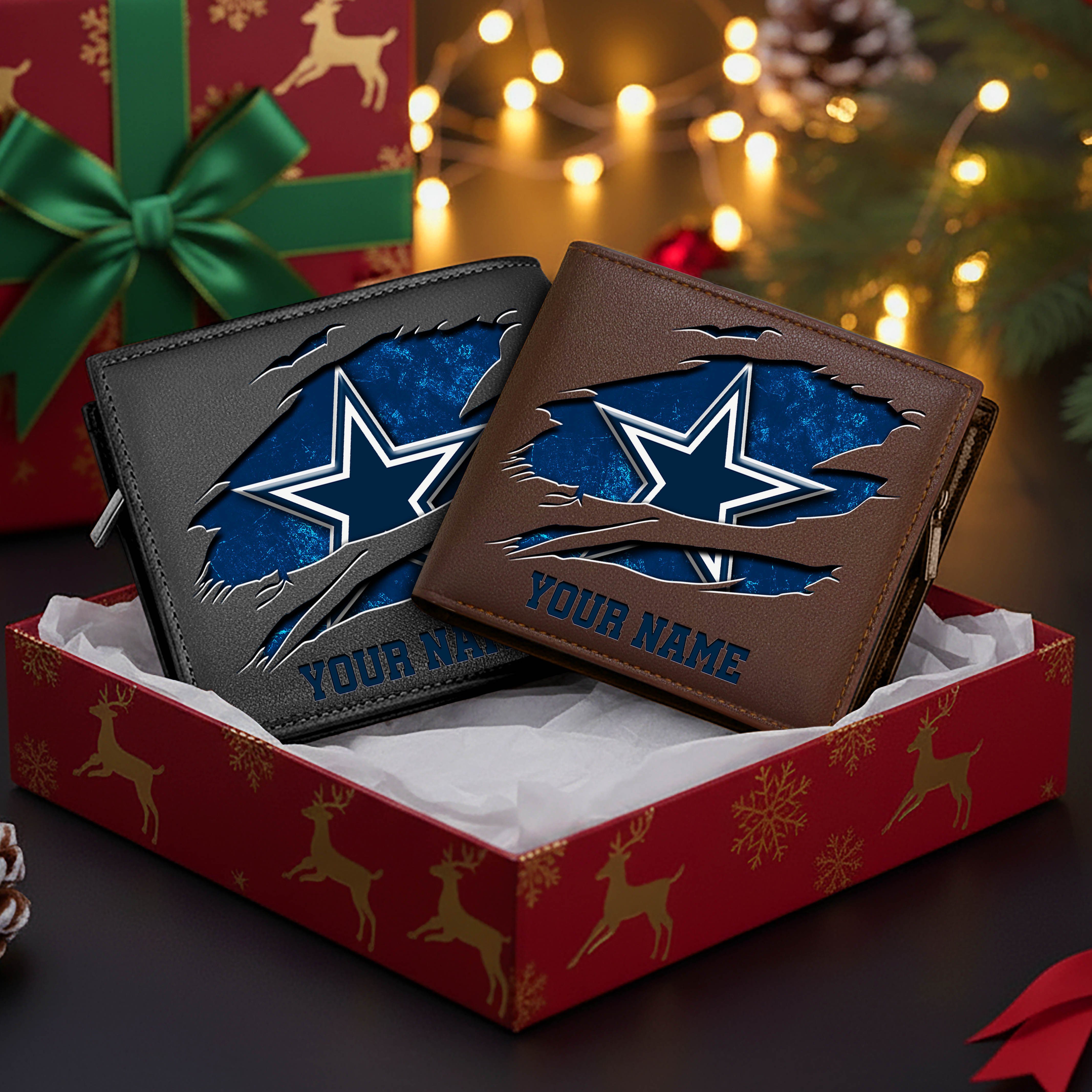 Alternative view of Dallas Cowboys Men Wallet Custom Your Name, Football Team Men Wallet For Fans, Gifts For Football Lovers EHIVM-11034364N