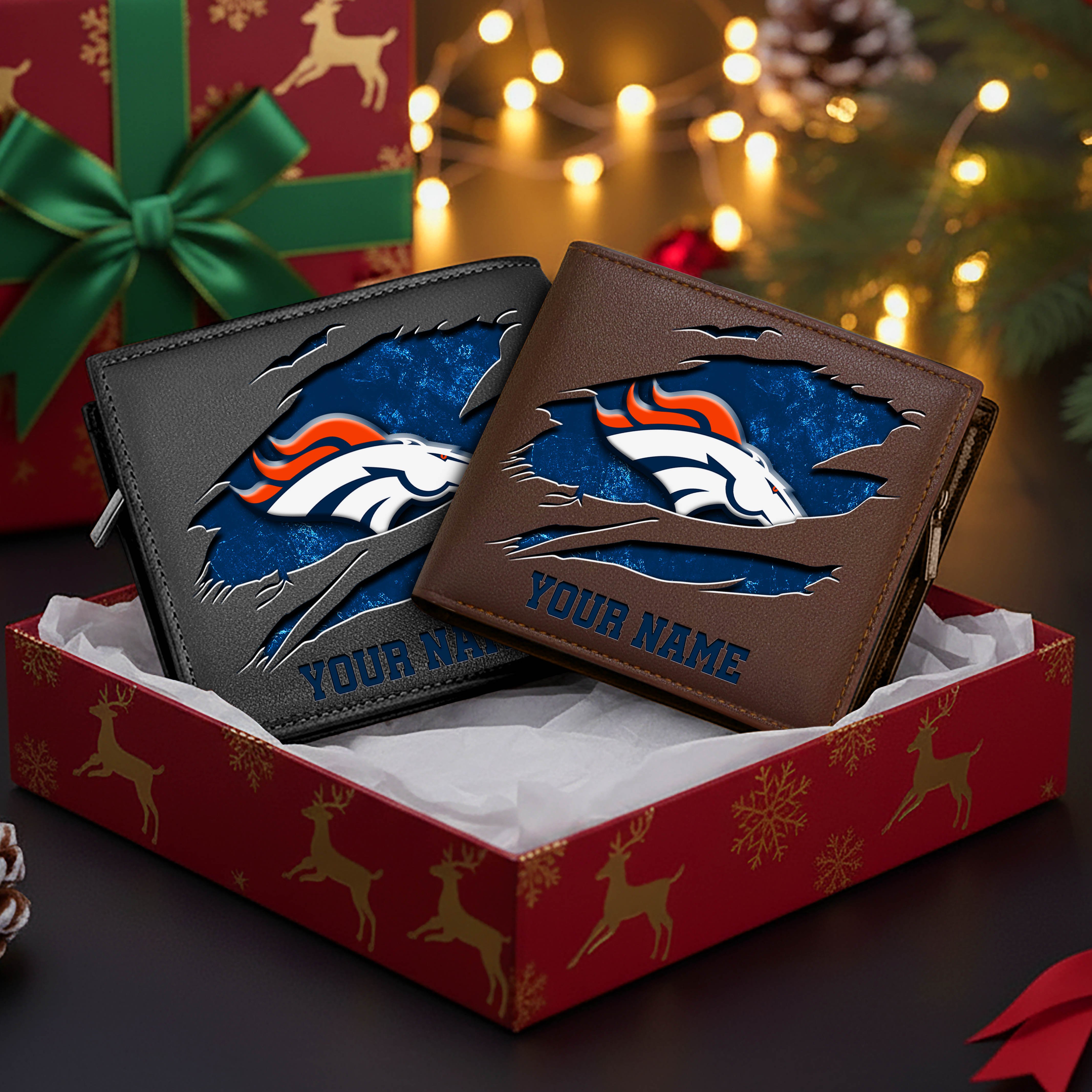 Alternative view of Denver Broncos Men Wallet Custom Your Name, Football Team Men Wallet For Fans, Gifts For Football Lovers EHIVM-11034364N