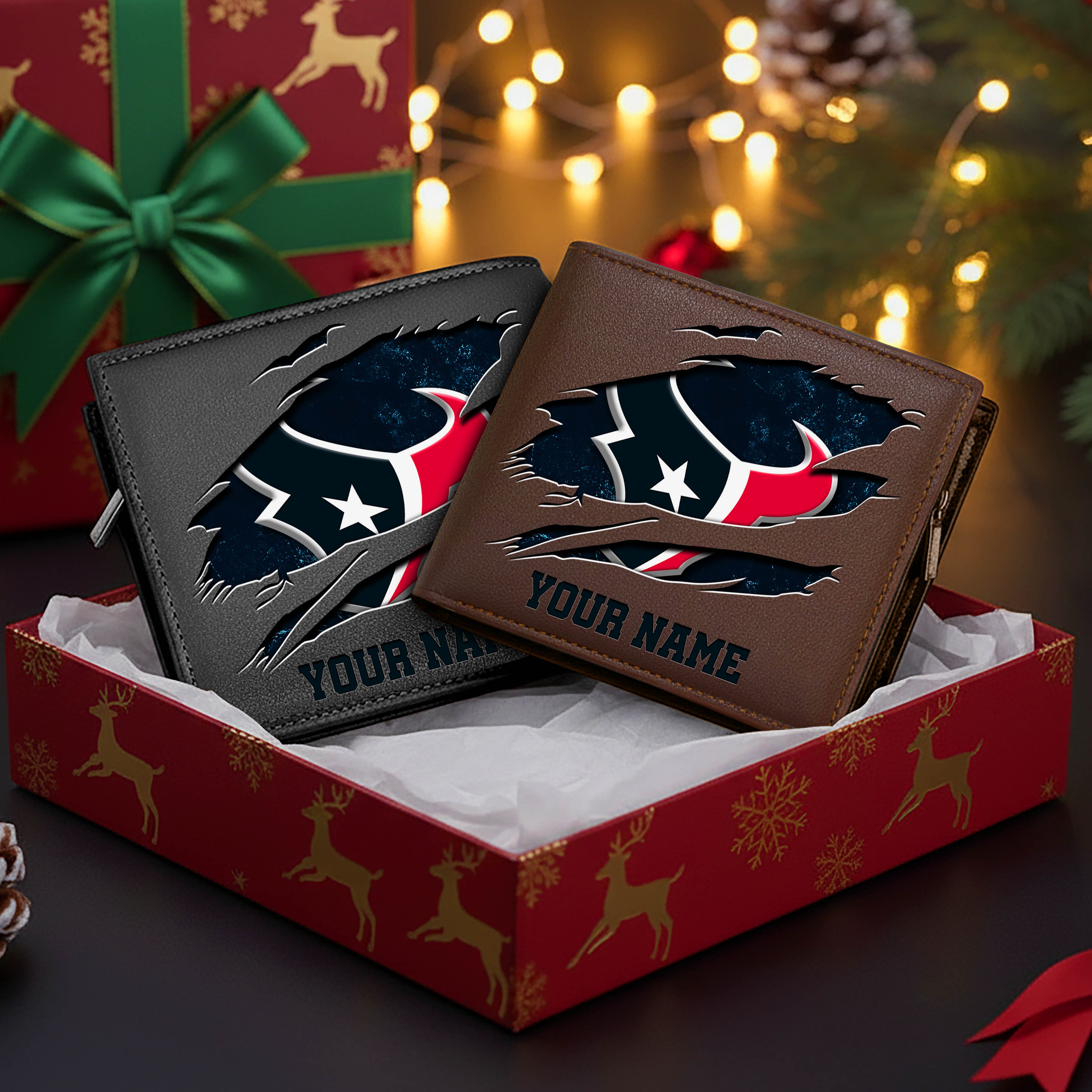 Alternative view of Houston Texans Men Wallet Custom Your Name, Football Team Men Wallet For Fans, Gifts For Football Lovers EHIVM-11034364N