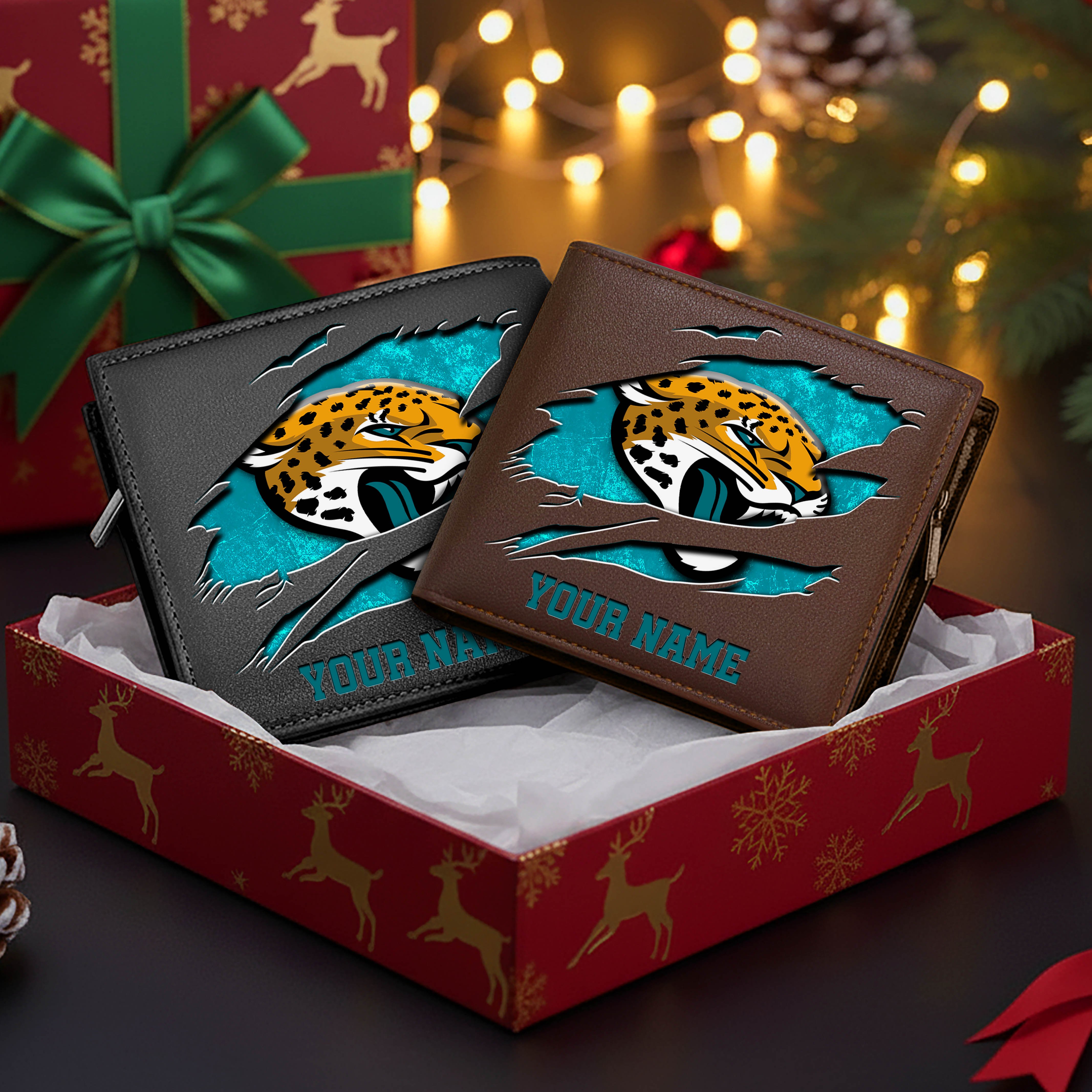 Alternative view of Jacksonville Jaguars Men Wallet Custom Your Name, Football Team Men Wallet For Fans, Gifts For Football Lovers EHIVM-11034364N