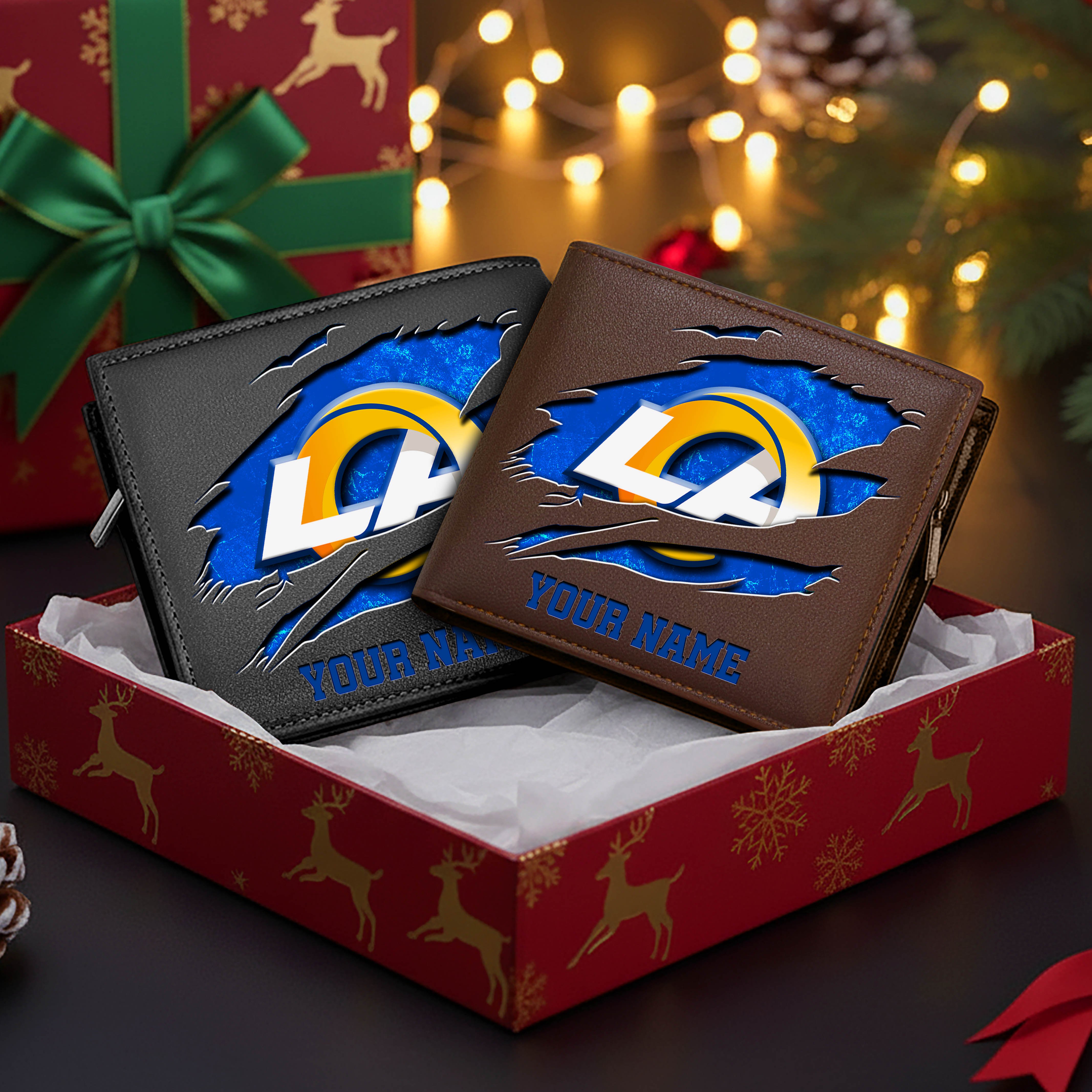 Alternative view of Los Angeles Rams Men Wallet Custom Your Name, Football Team Men Wallet For Fans, Gifts For Football Lovers EHIVM-11034364N