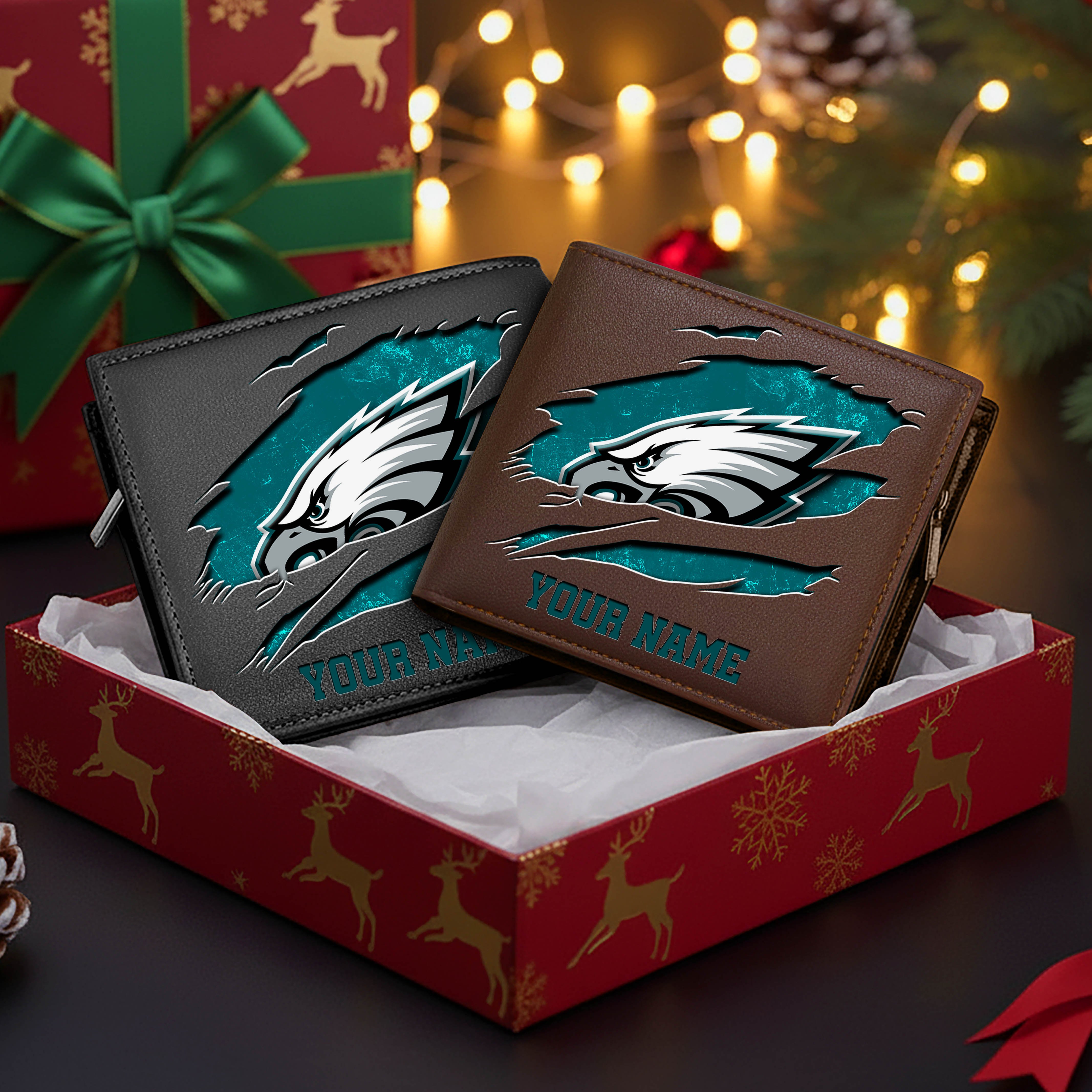 Alternative view of Philadelphia Eagles Men Wallet Custom Your Name, Football Team Men Wallet For Fans, Gifts For Football Lovers EHIVM-11034364N