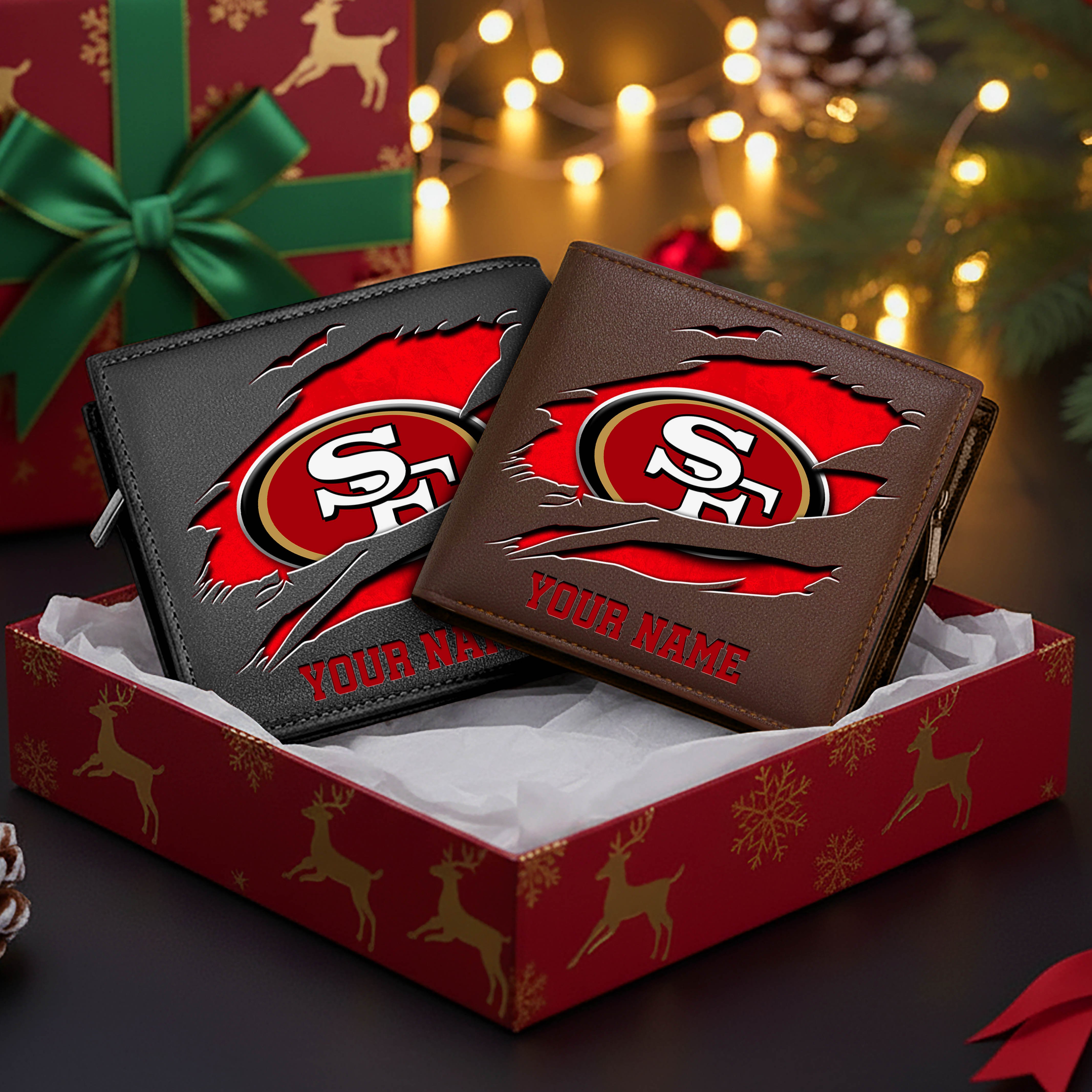 Alternative view of San Francisco 49ers Men Wallet Custom Your Name, Football Team Men Wallet For Fans, Gifts For Football Lovers EHIVM-11034364N