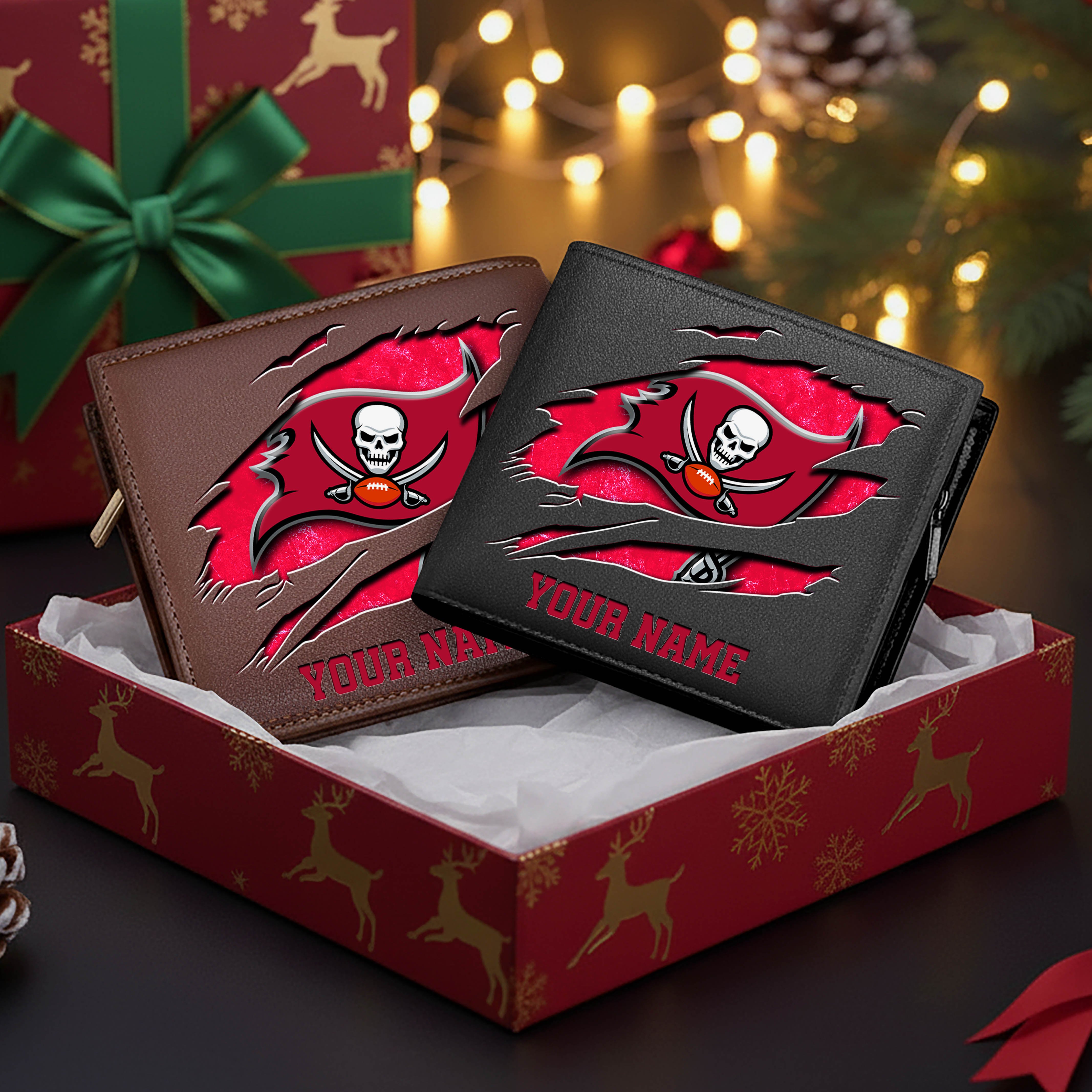 Tampa Bay Buccaneers Men Wallet Custom Your Name, Football Team Men Wallet For Fans, Gifts For Football Lovers EHIVM-11034364N