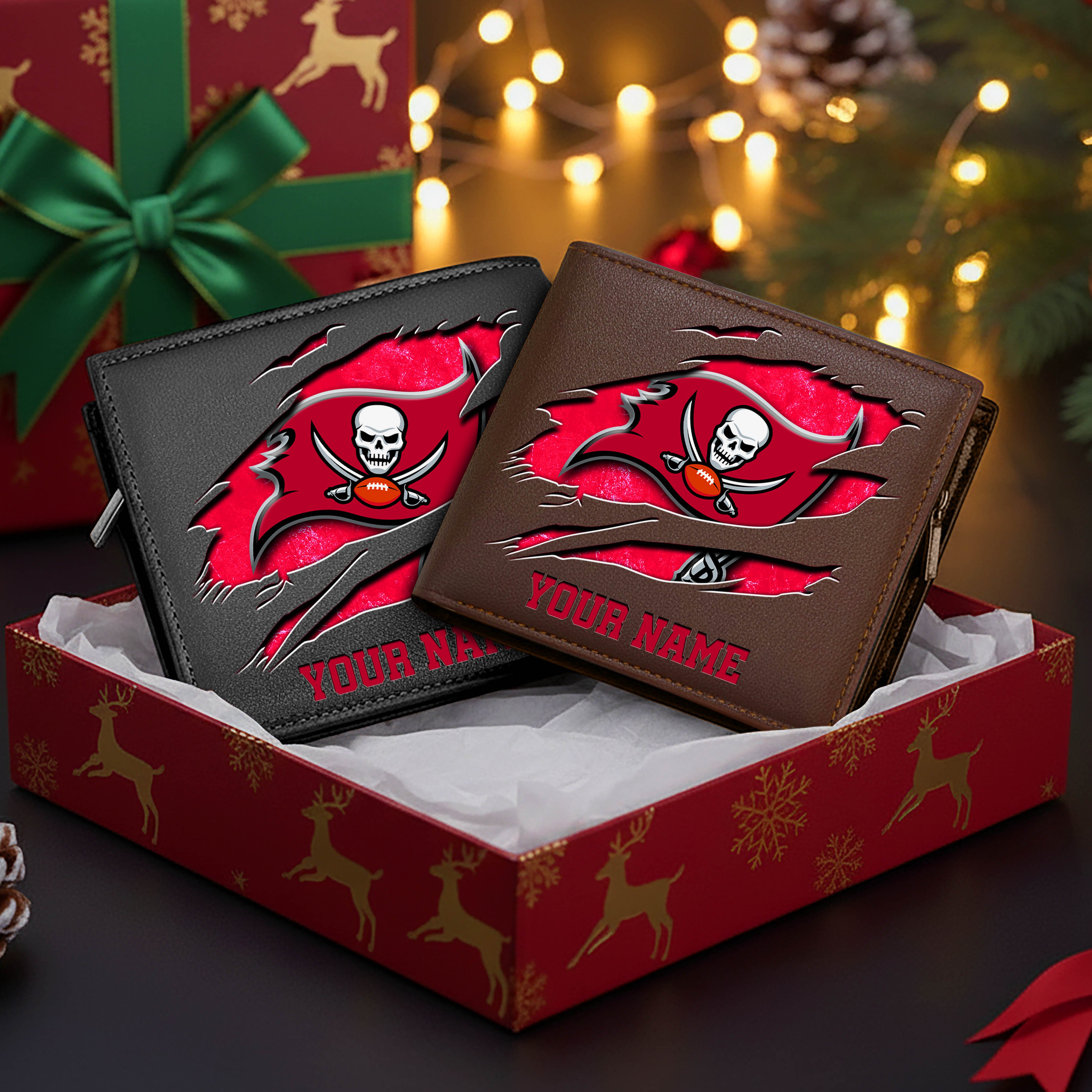 Alternative view of Tampa Bay Buccaneers Men Wallet Custom Your Name, Football Team Men Wallet For Fans, Gifts For Football Lovers EHIVM-11034364N