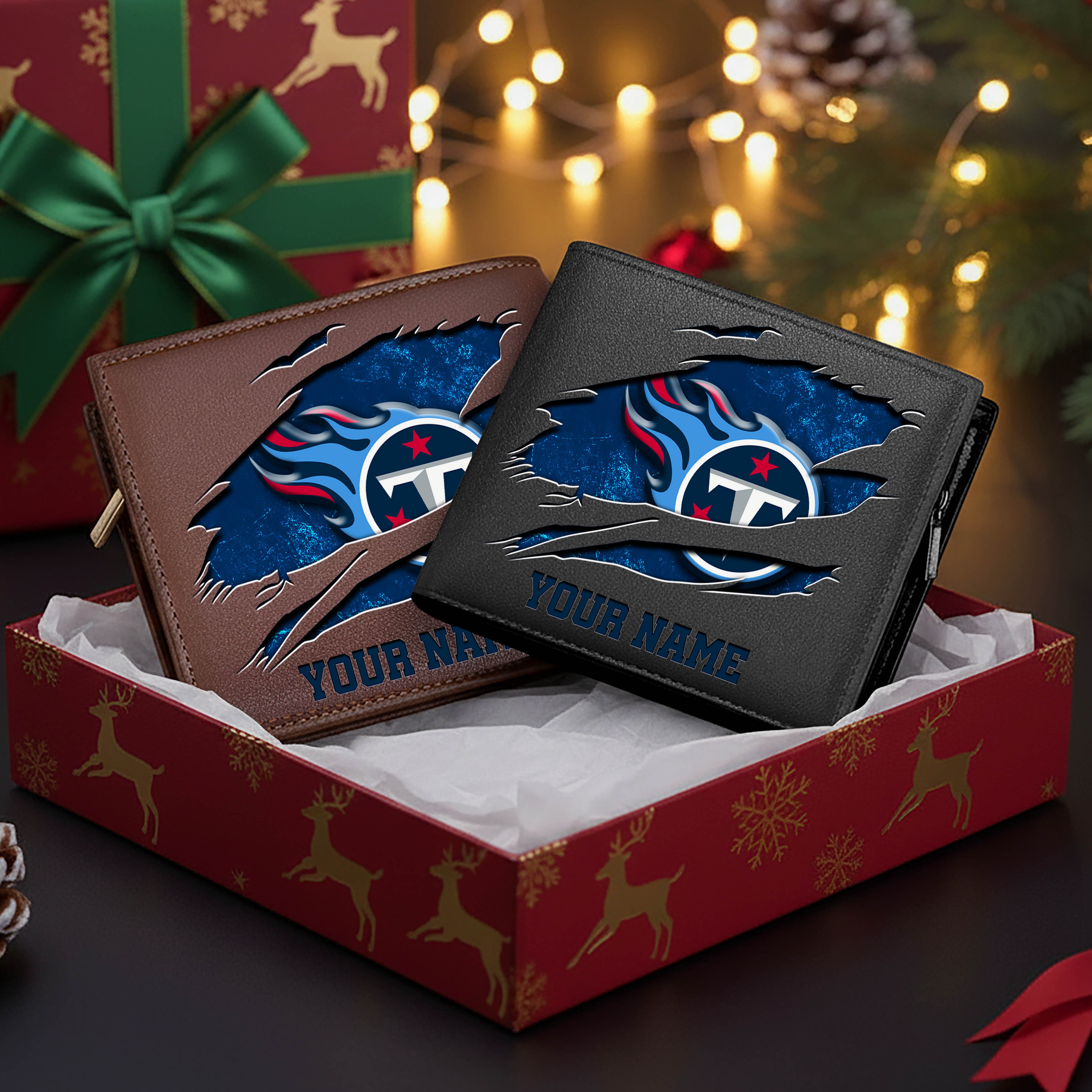 Tennessee Titans Men Wallet Custom Your Name, Football Team Men Wallet For Fans, Gifts For Football Lovers EHIVM-11034364N